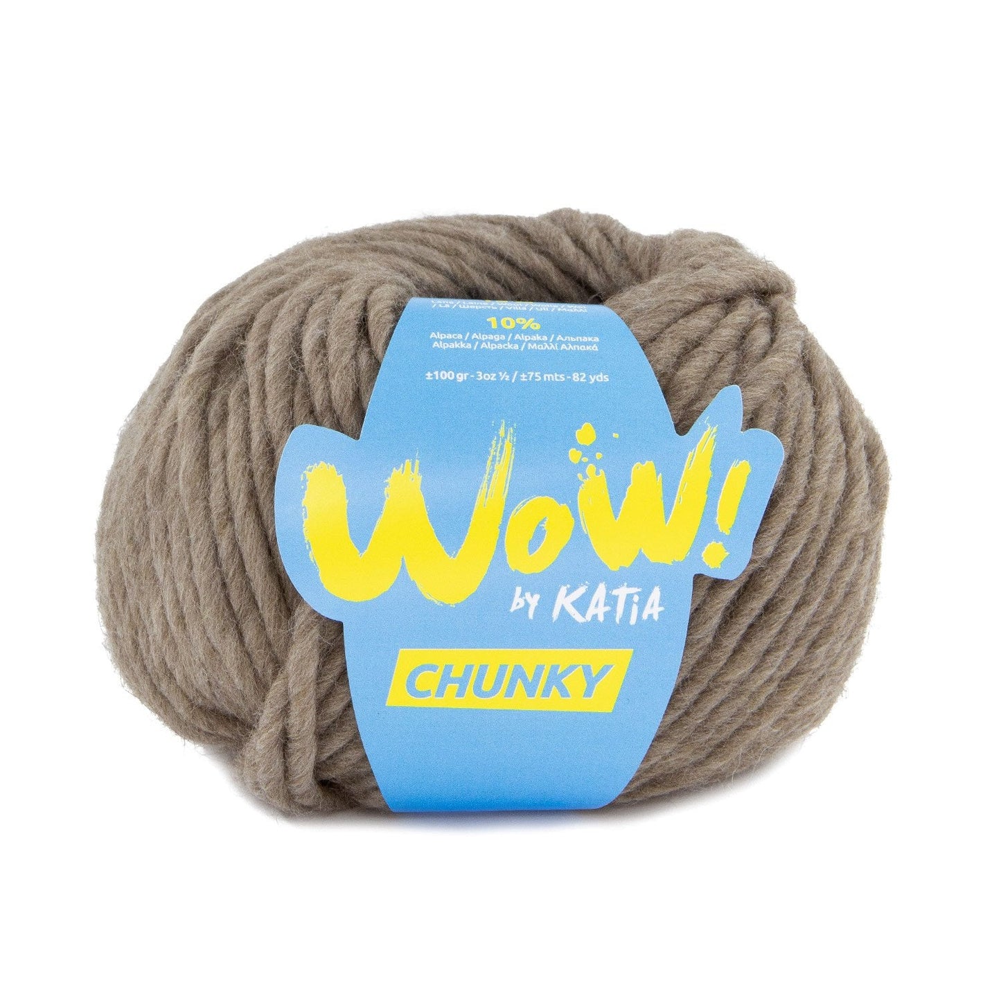 Wow Chunky Yarn 100G Col 54 Pale Brown