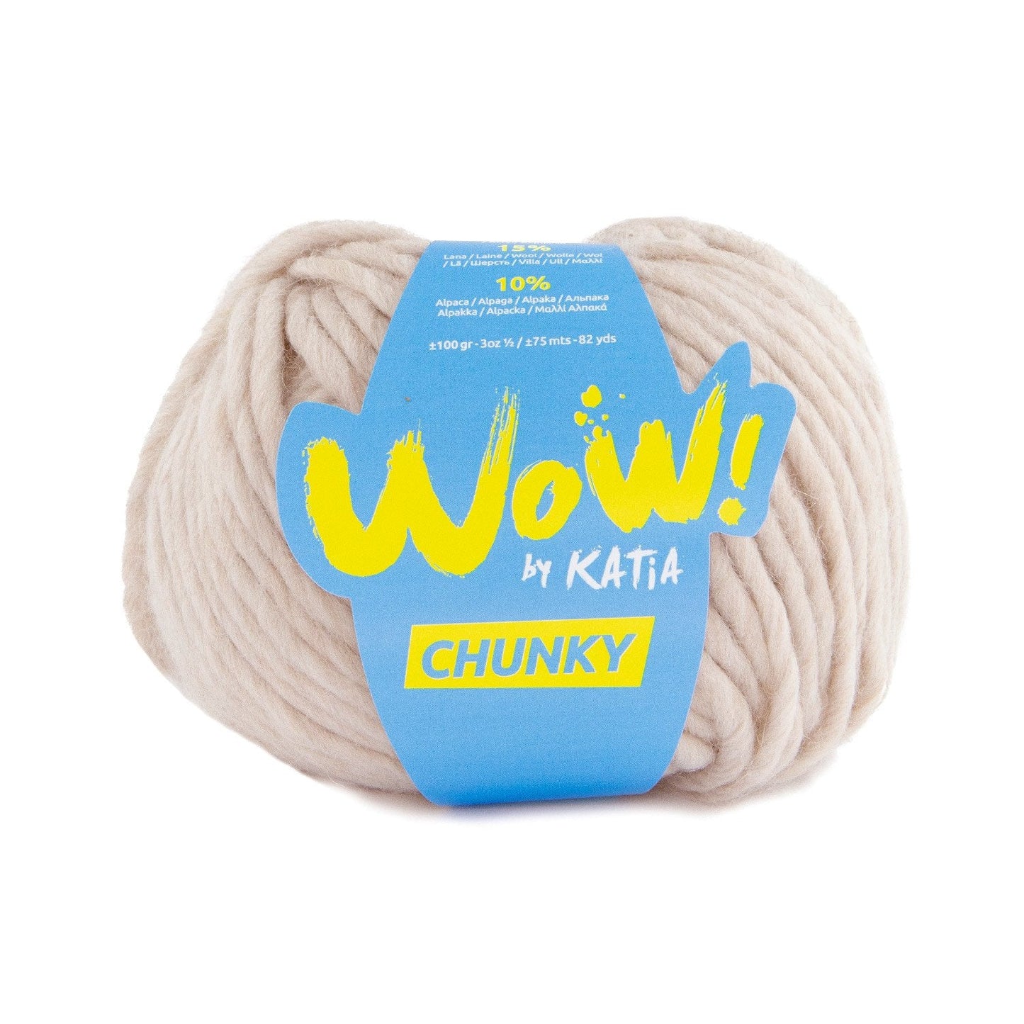 Wow Chunky Yarn 100G Col 55 Beige
