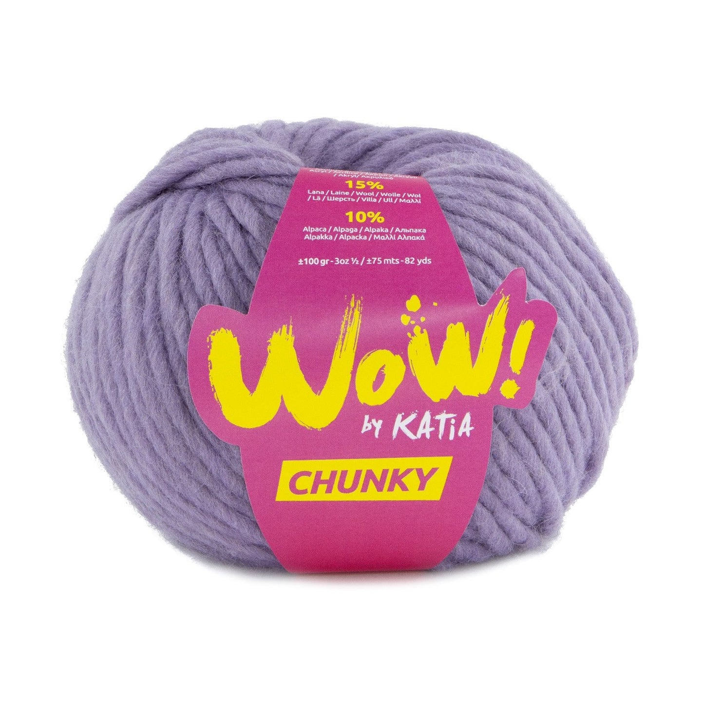 Wow Chunky Yarn 100G Col 56 Lilac