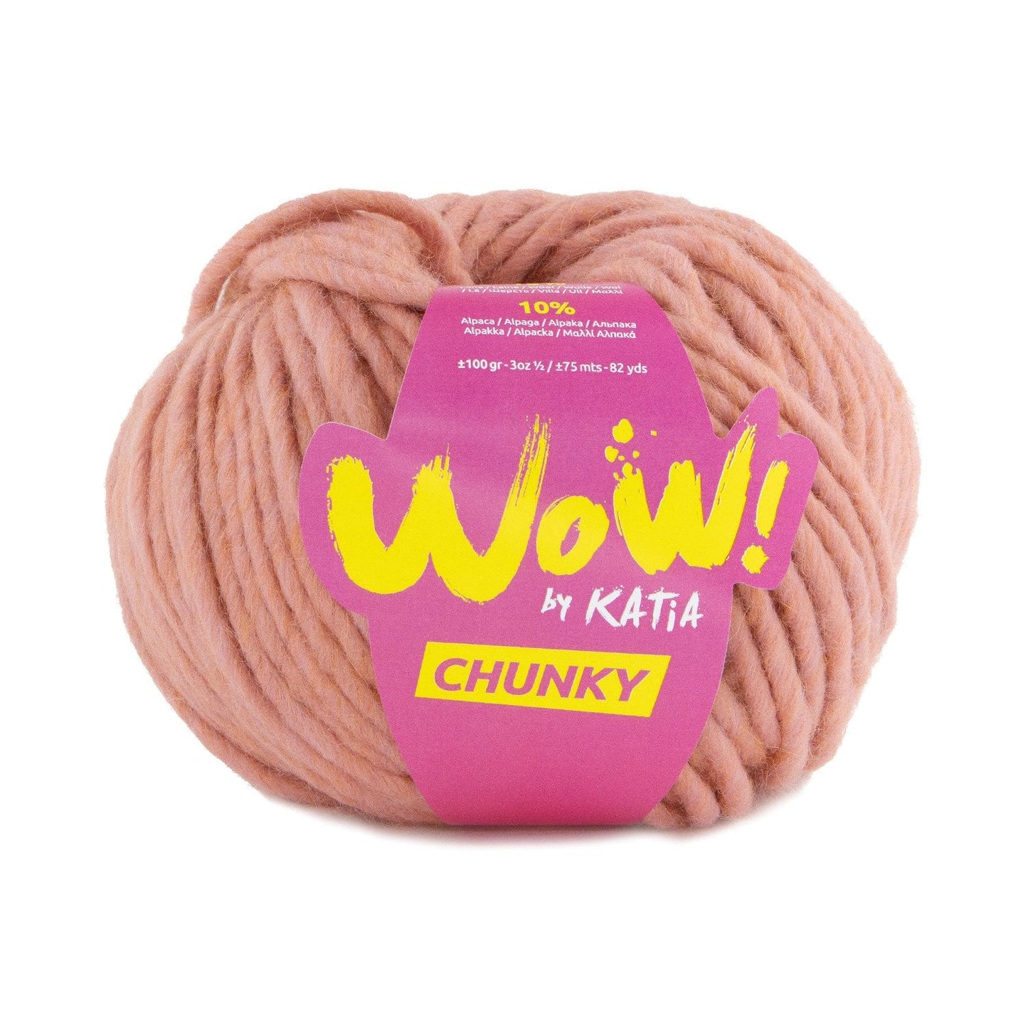 Wow Chunky Yarn 100G Col 61 Medium Rose