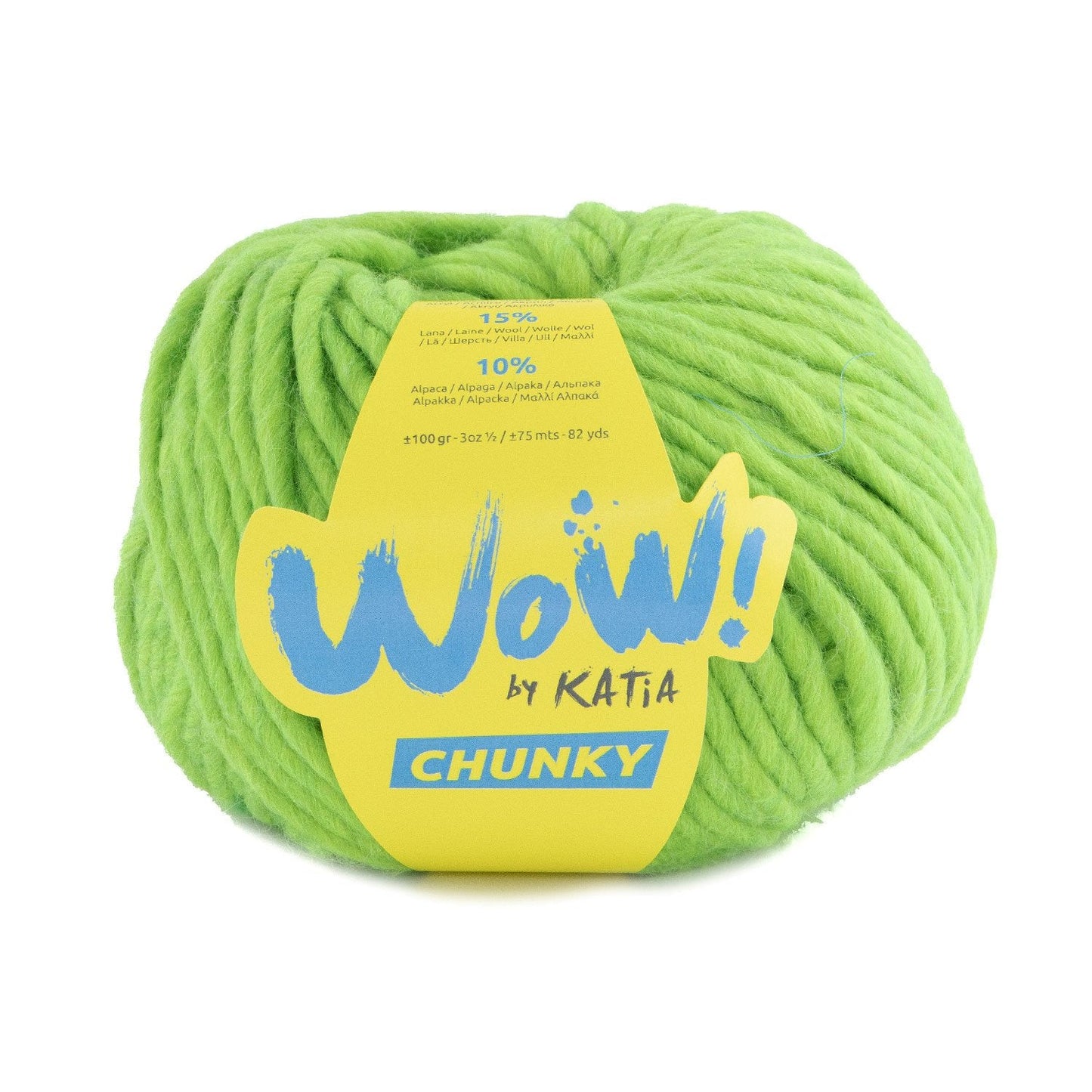 Wow Chunky Yarn 100G Col 62 Luminous Green