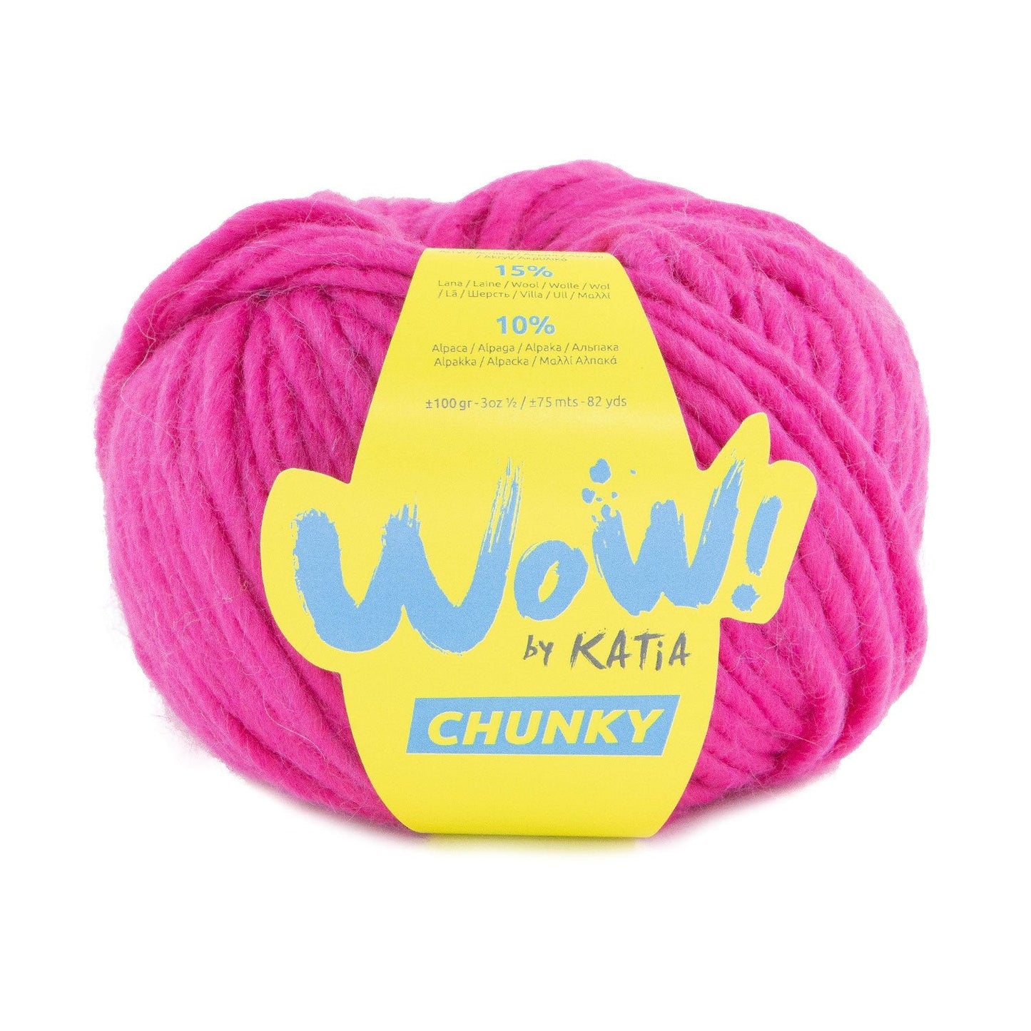 Wow Chunky Yarn 100G Col 65 Fuchsia