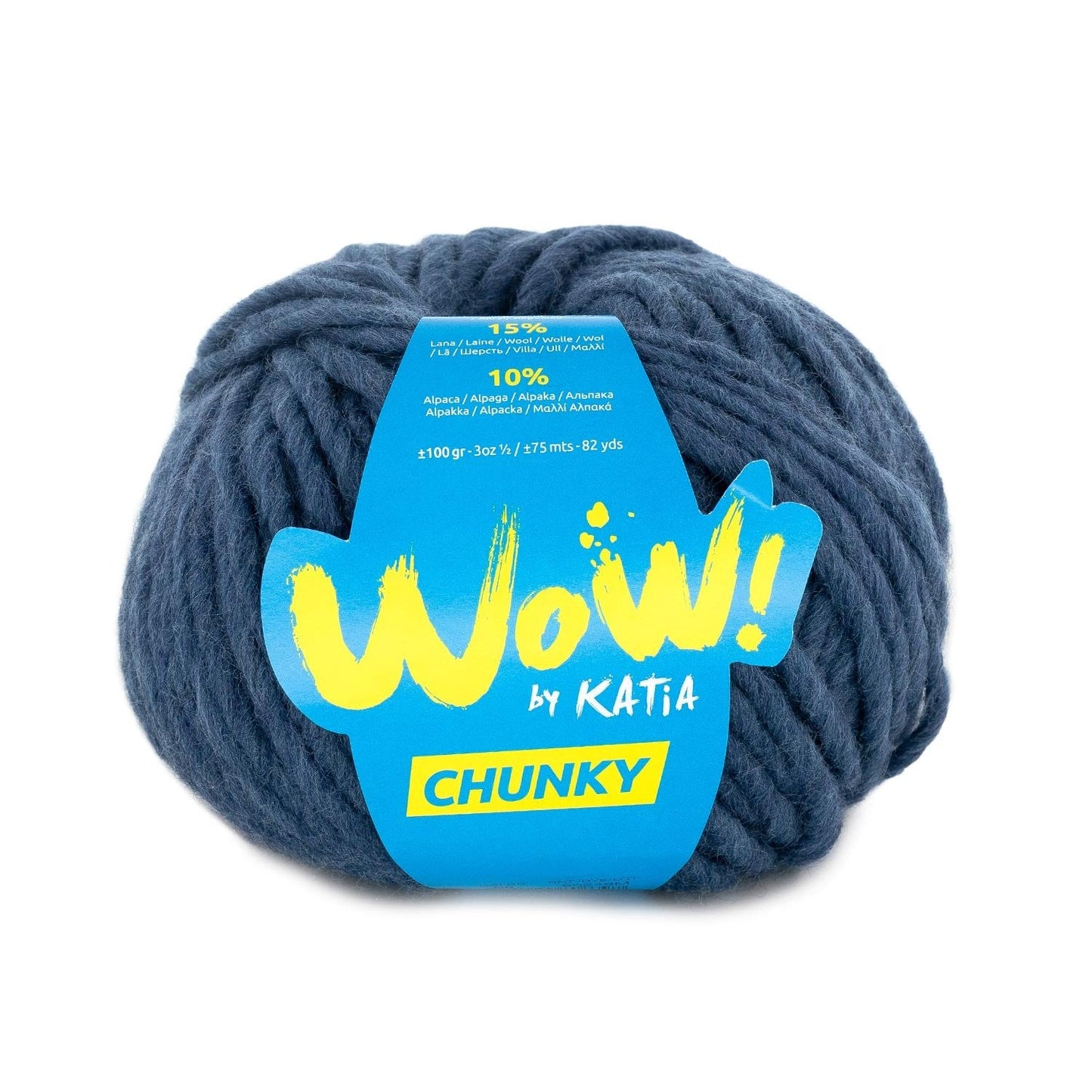 Wow Chunky Yarn 100G Col 68 Blue