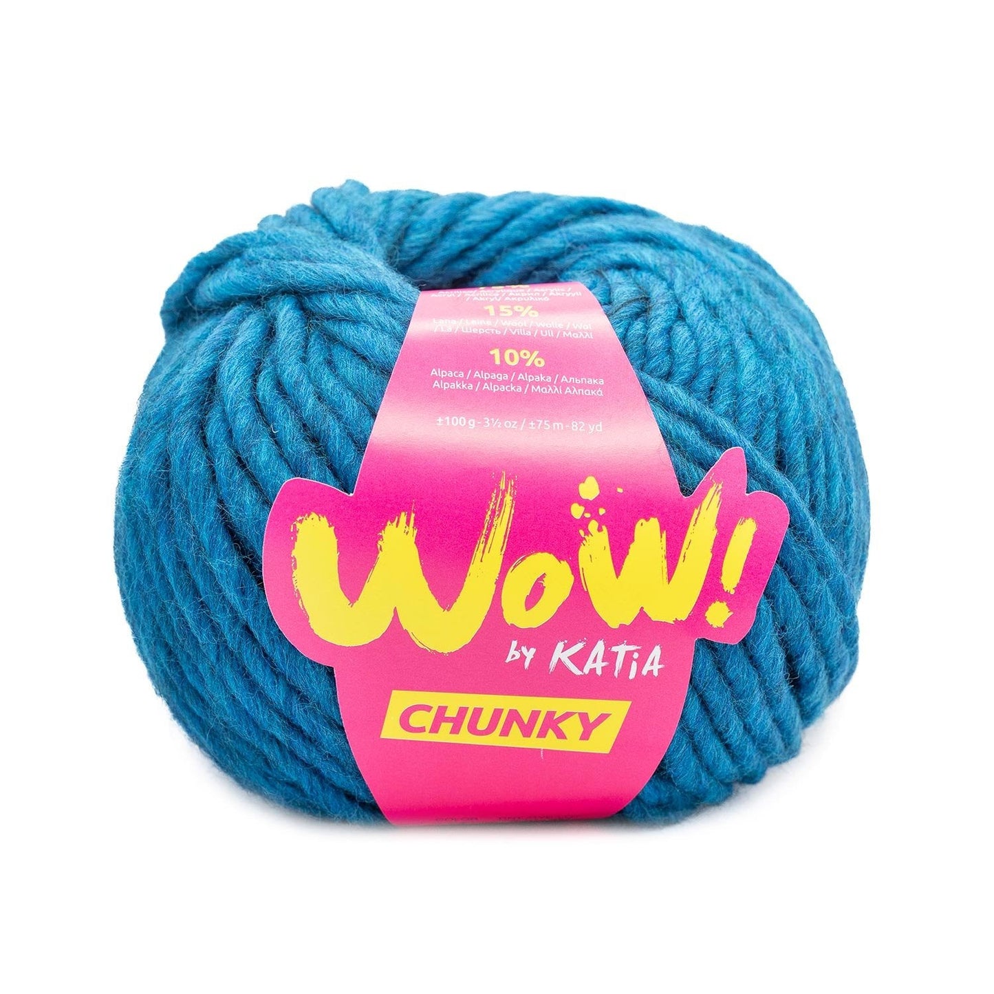 Wow Chunky Yarn 100G Col 74 Duck Blue