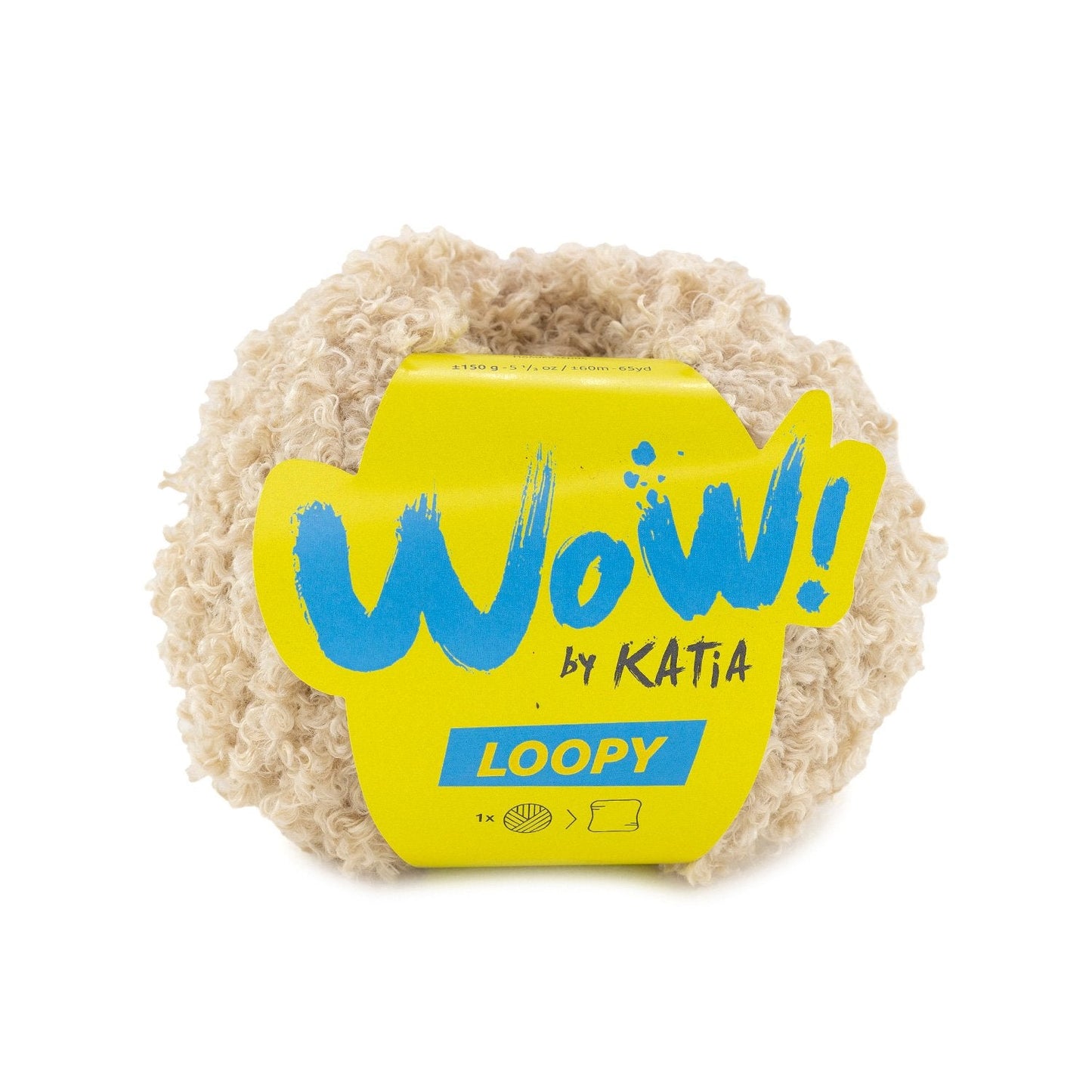 Wow Loopy Yarn 150G Col 151 Beige