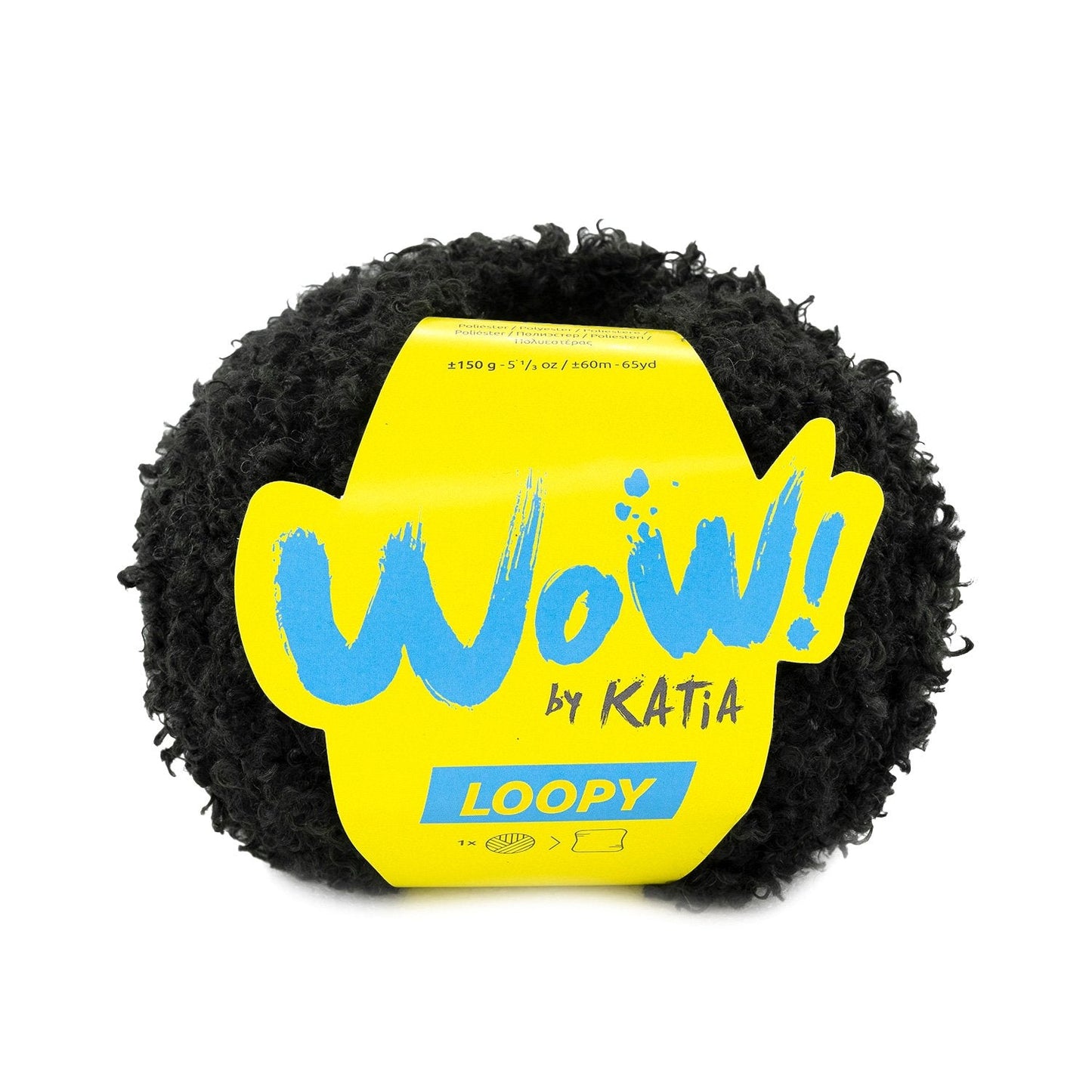 Wow Loopy Yarn 150G Col 153 Black