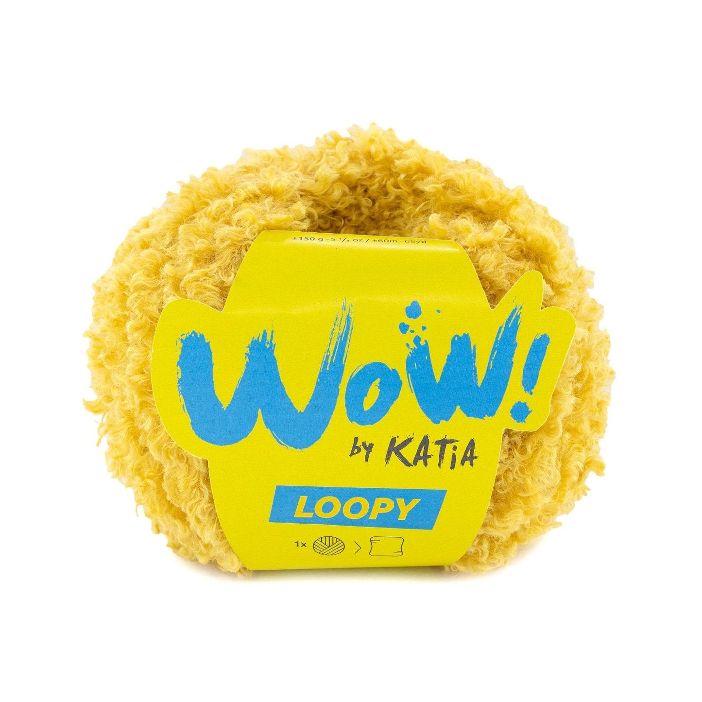 Wow Loopy Yarn 150G Col 157 Mustard