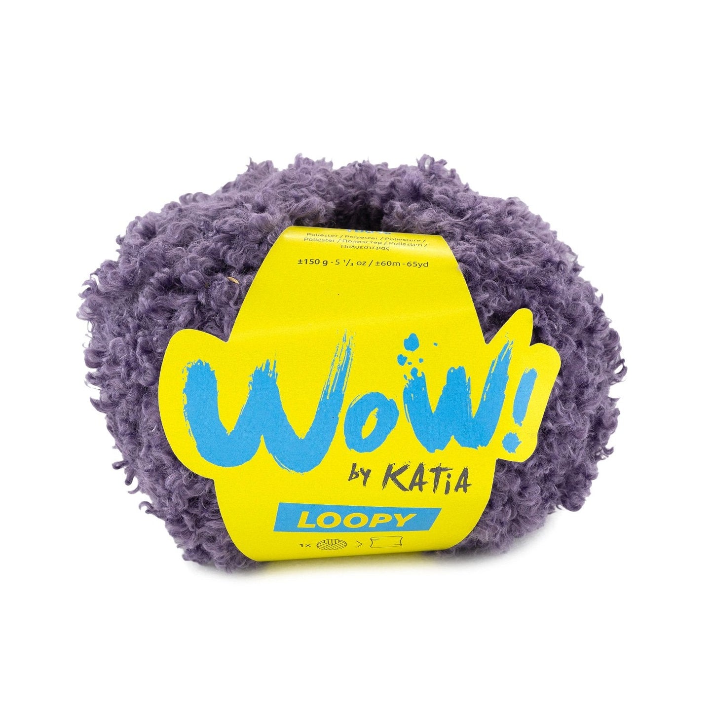 Wow Loopy Yarn 150G Col 160 Dark Violet