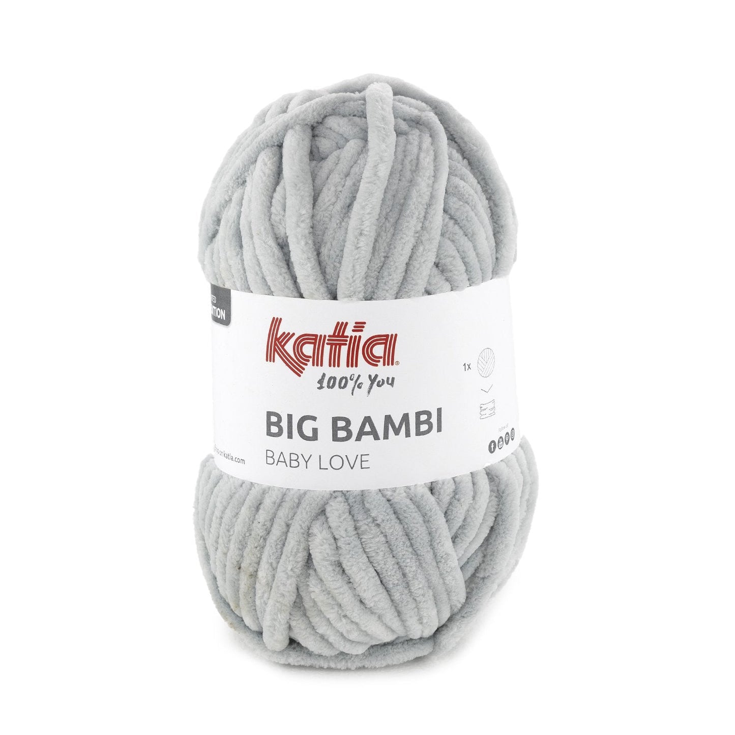 Big Bambi Yarn 107 Light Grey