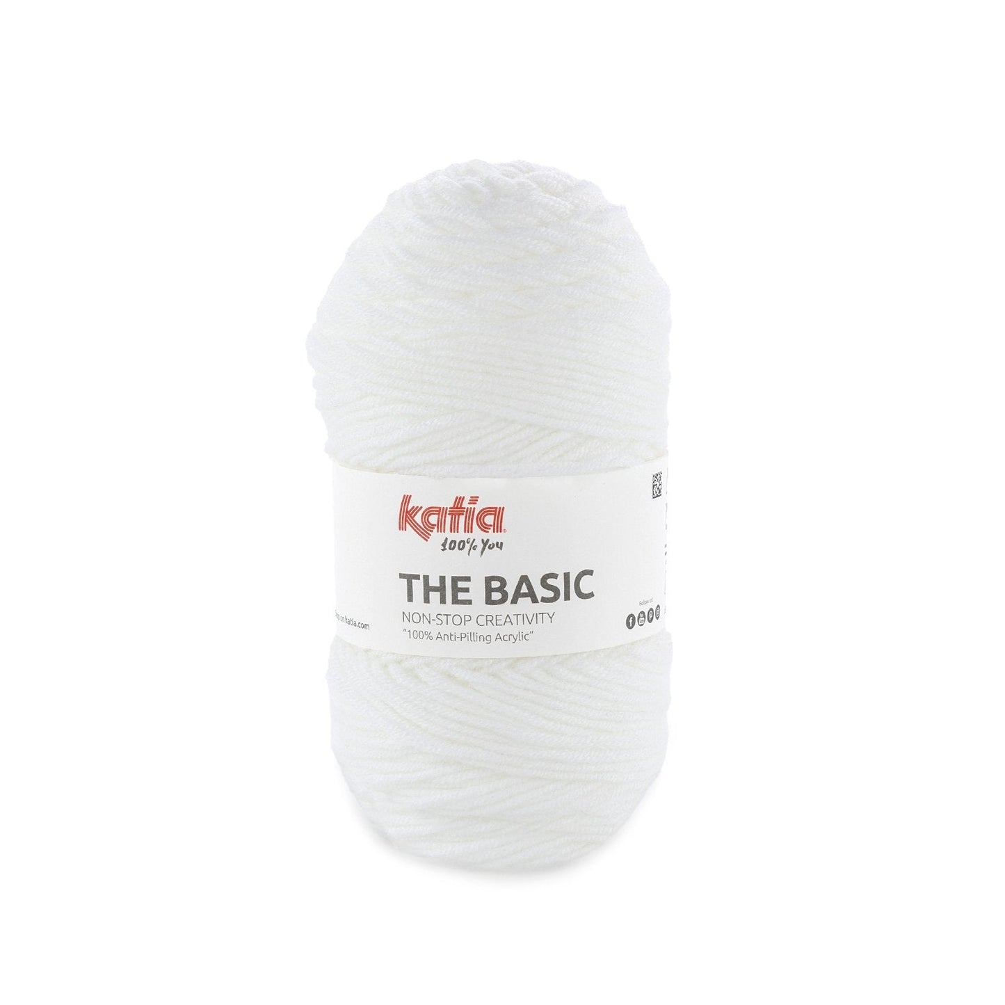 The Basic Yarn Katia 50G 1 White
