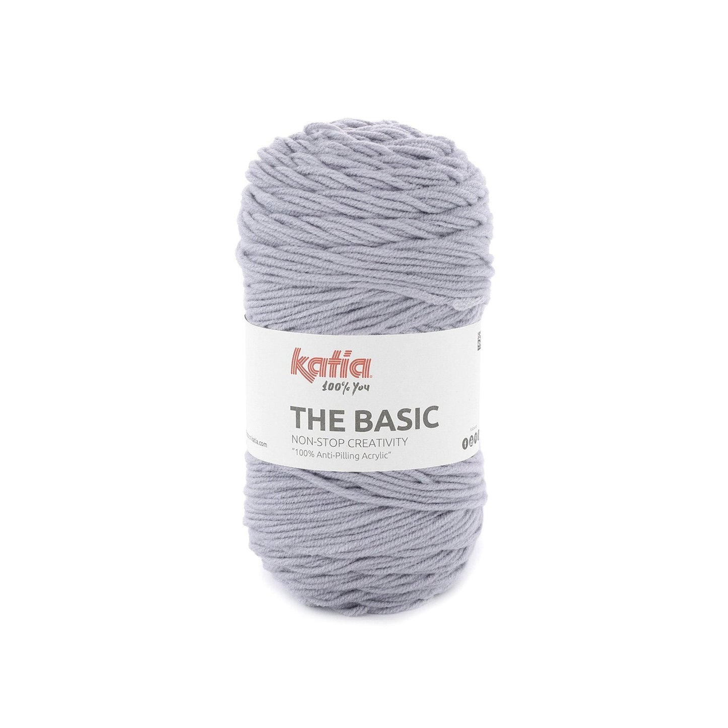 The Basic Yarn Katia 50G 200 Pearl Light Grey
