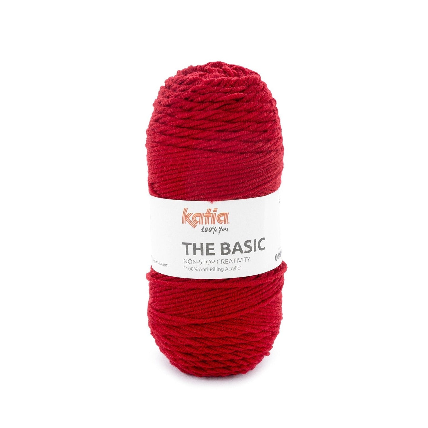 The Basic Yarn Katia 50G 40 Blood Red