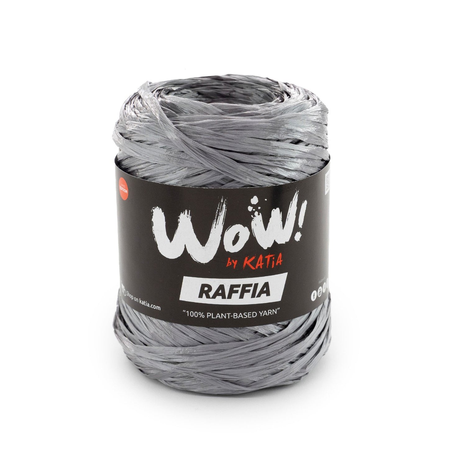 WOW! Raffia Yarn 50G Col 61 Dark Grey