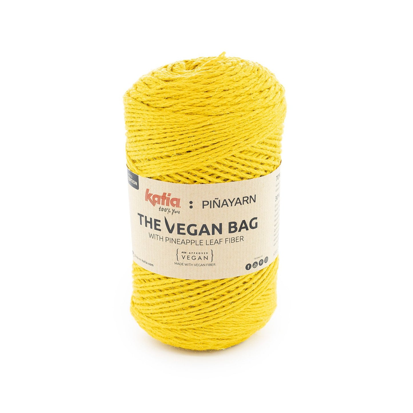 The Vegan Bag Yarn 200G Col 54 Mustard