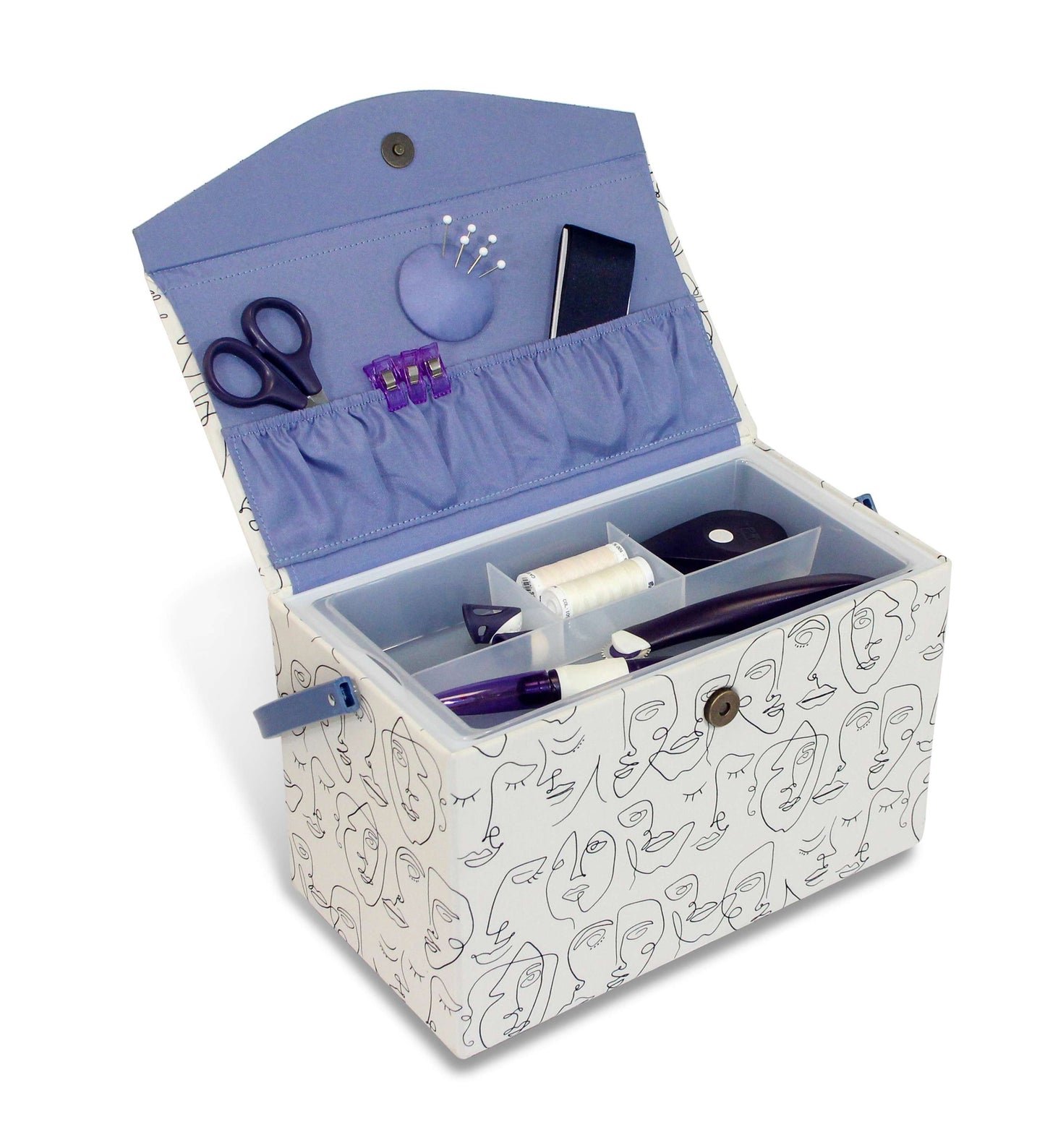 Sewing Basket L Faces