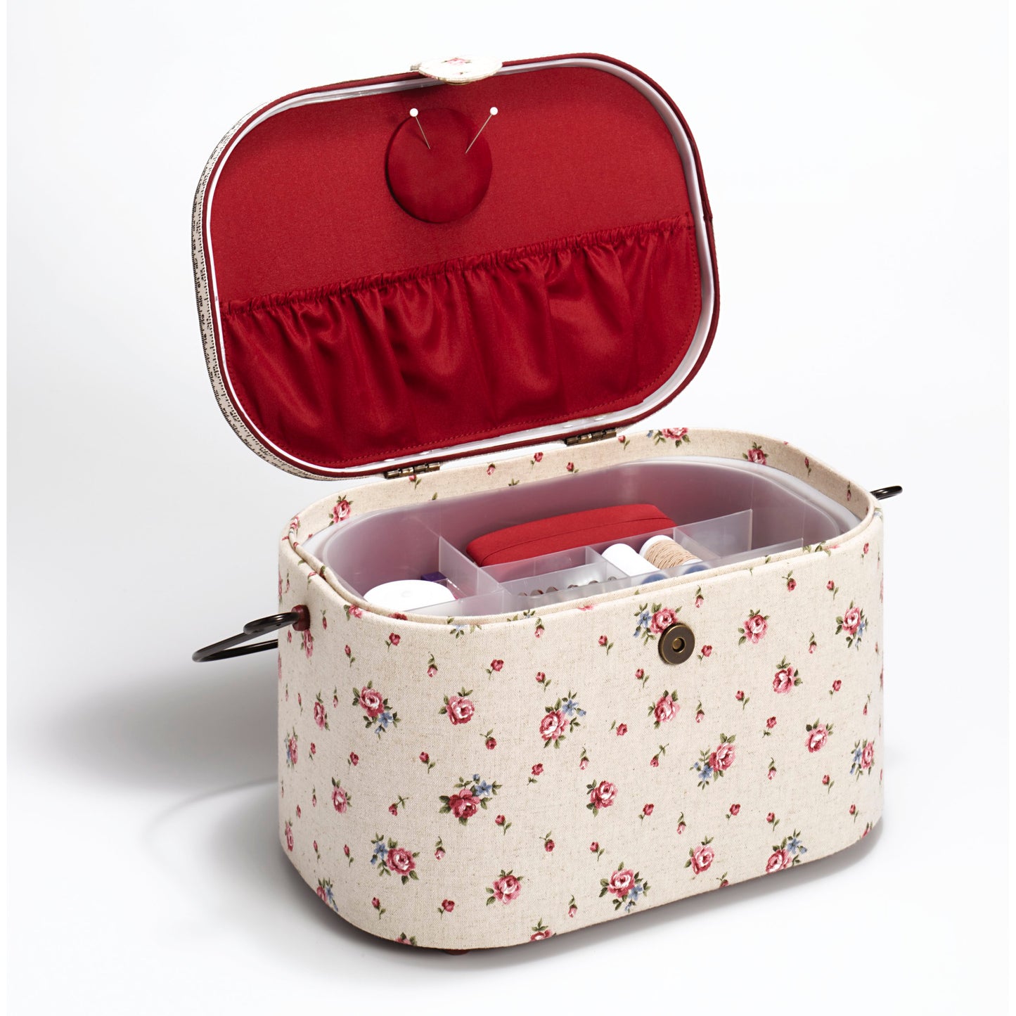 Sewing Basket L Country Rose