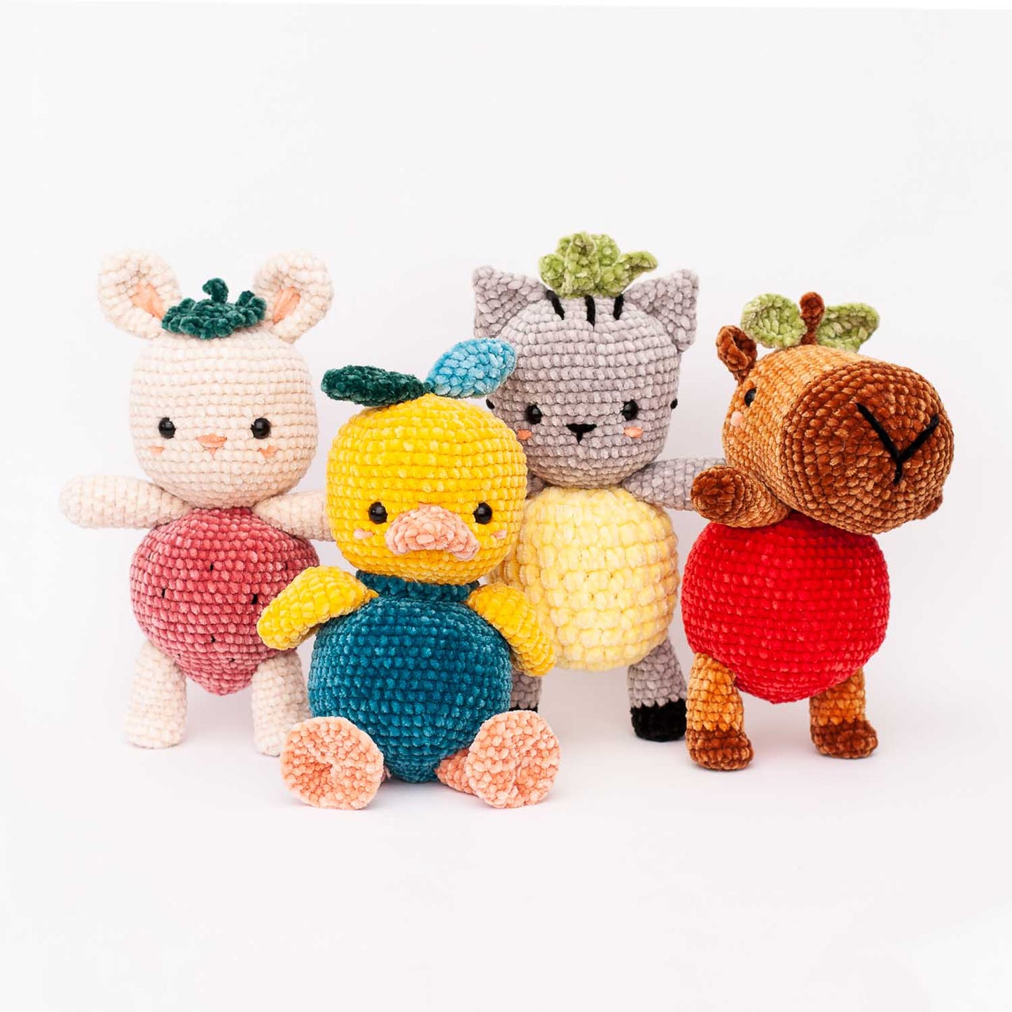 Velvet Mini set: 14 balls of colorful chenille
