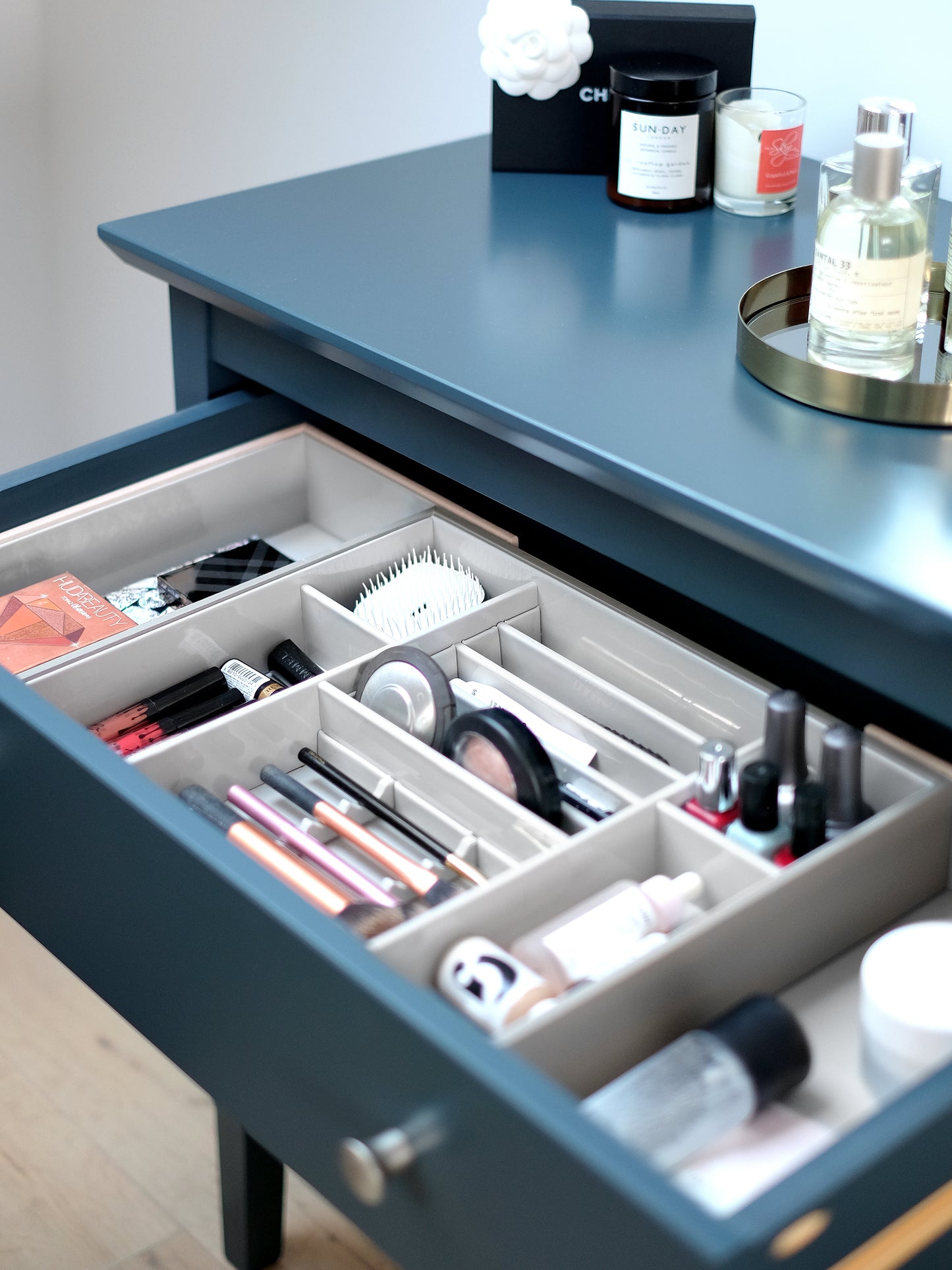 Blush Pink Makeup In-Drawer Organiser
