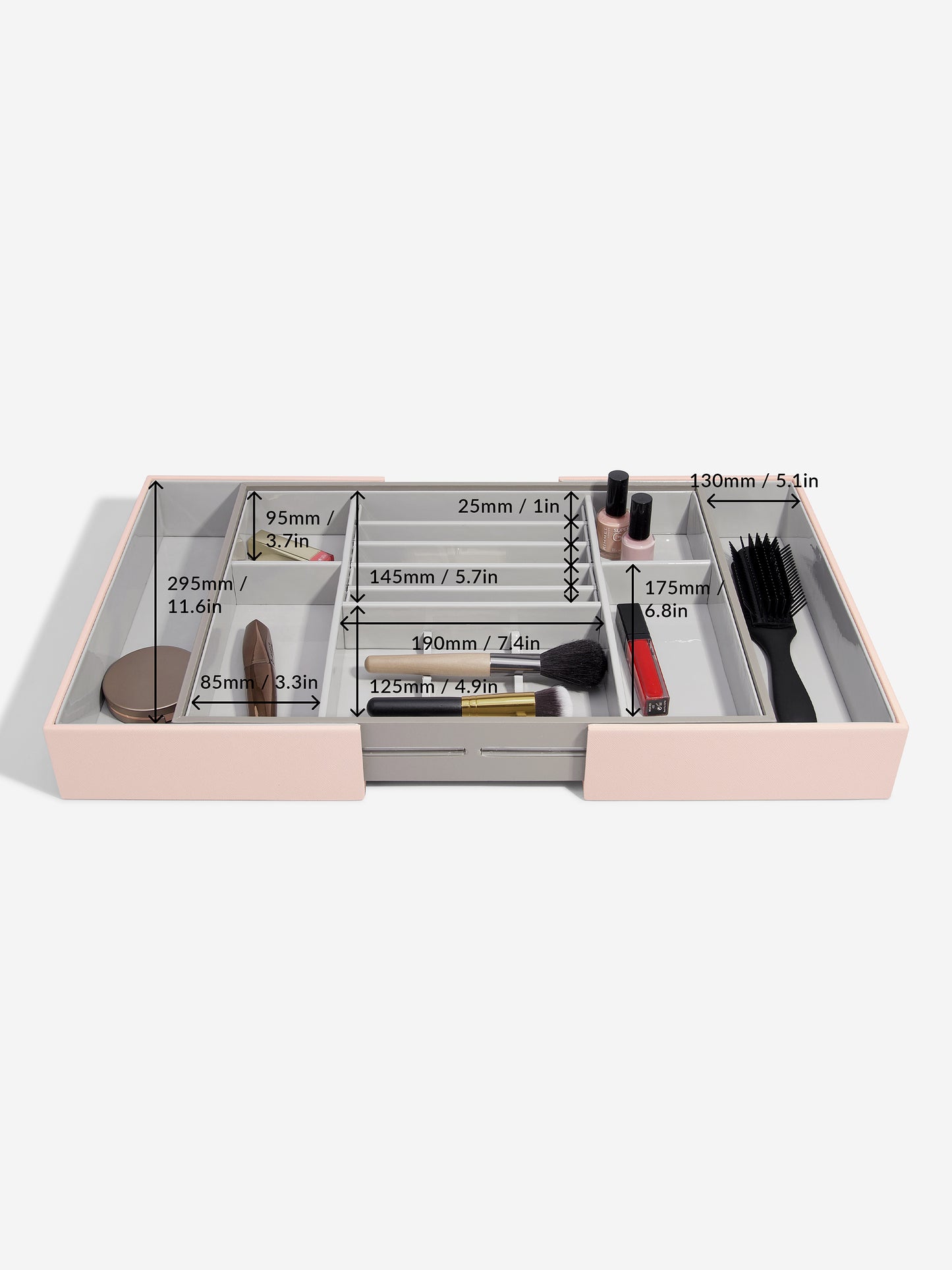 Blush Pink Makeup In-Drawer Organiser