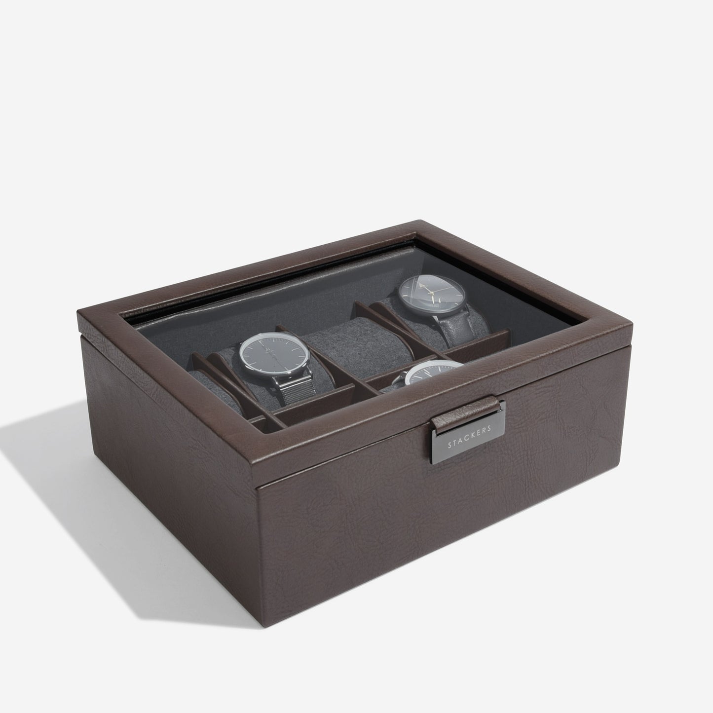 8 Piece Watch Box Brown