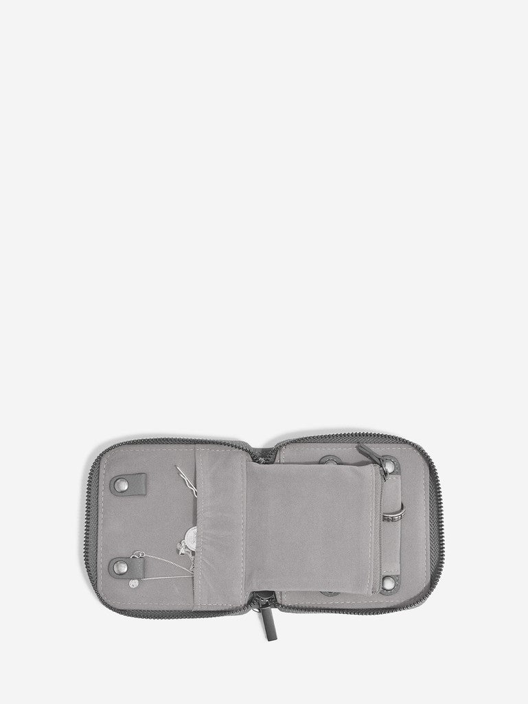 Compact Jewellery Roll Slate Grey