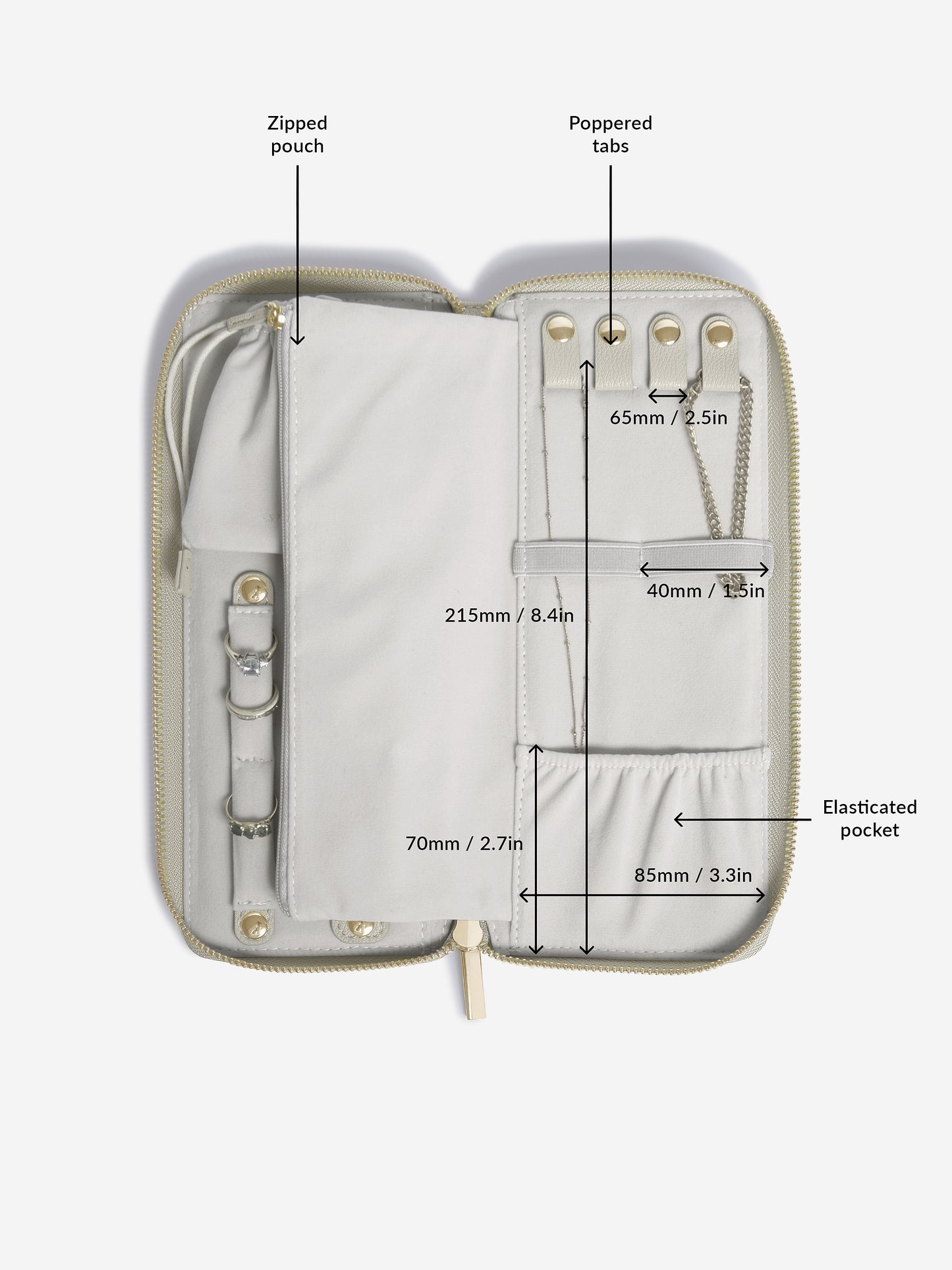 Jewellery Roll Oatmeal