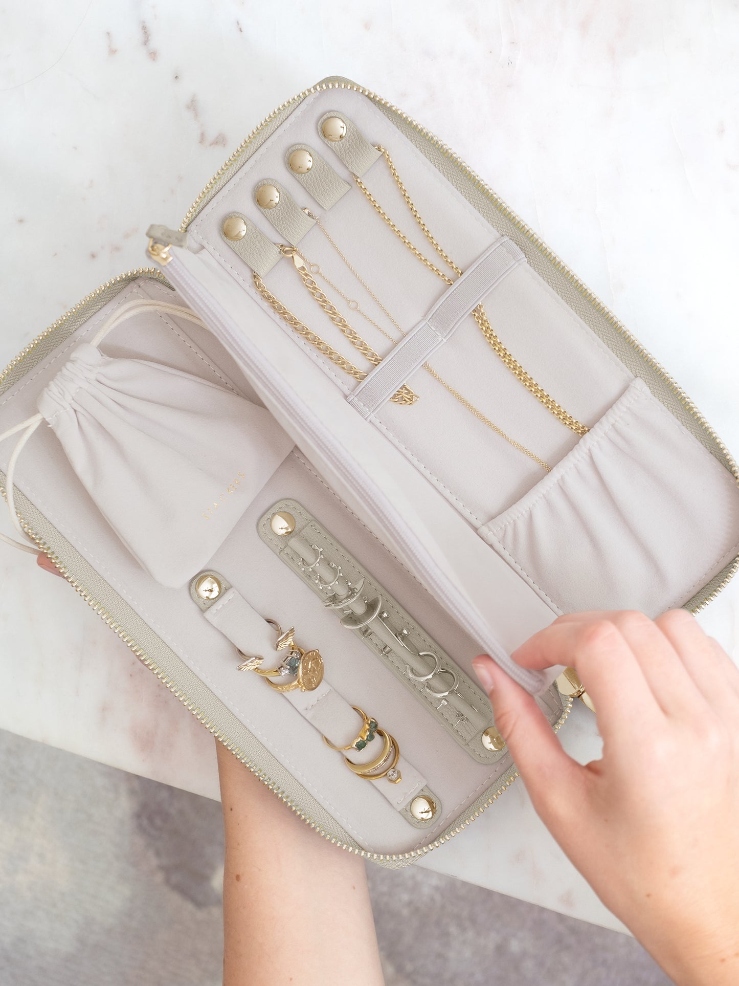 Jewellery Roll Oatmeal