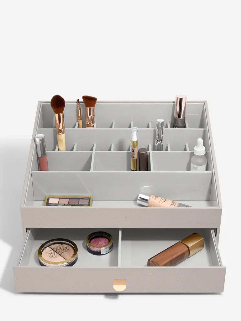 Supersize Taupe Makeup Organiser
