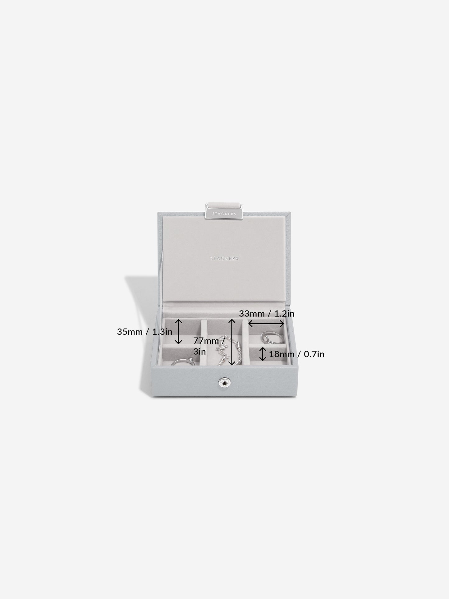 Micro Jewellery Box Pebble Grey