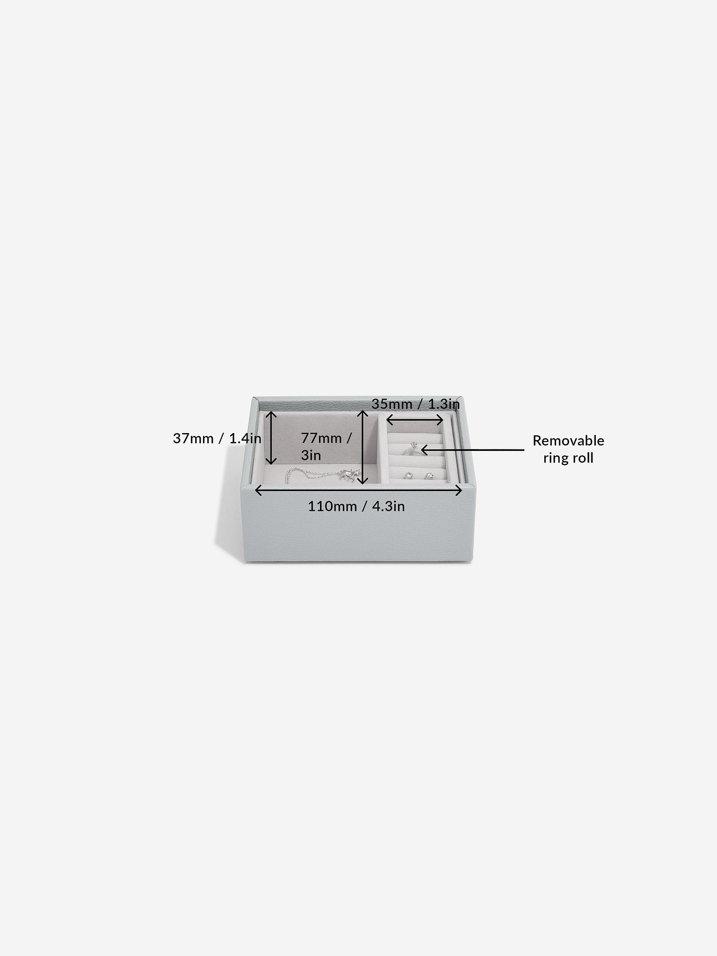 Micro Jewellery Box Pebble Grey