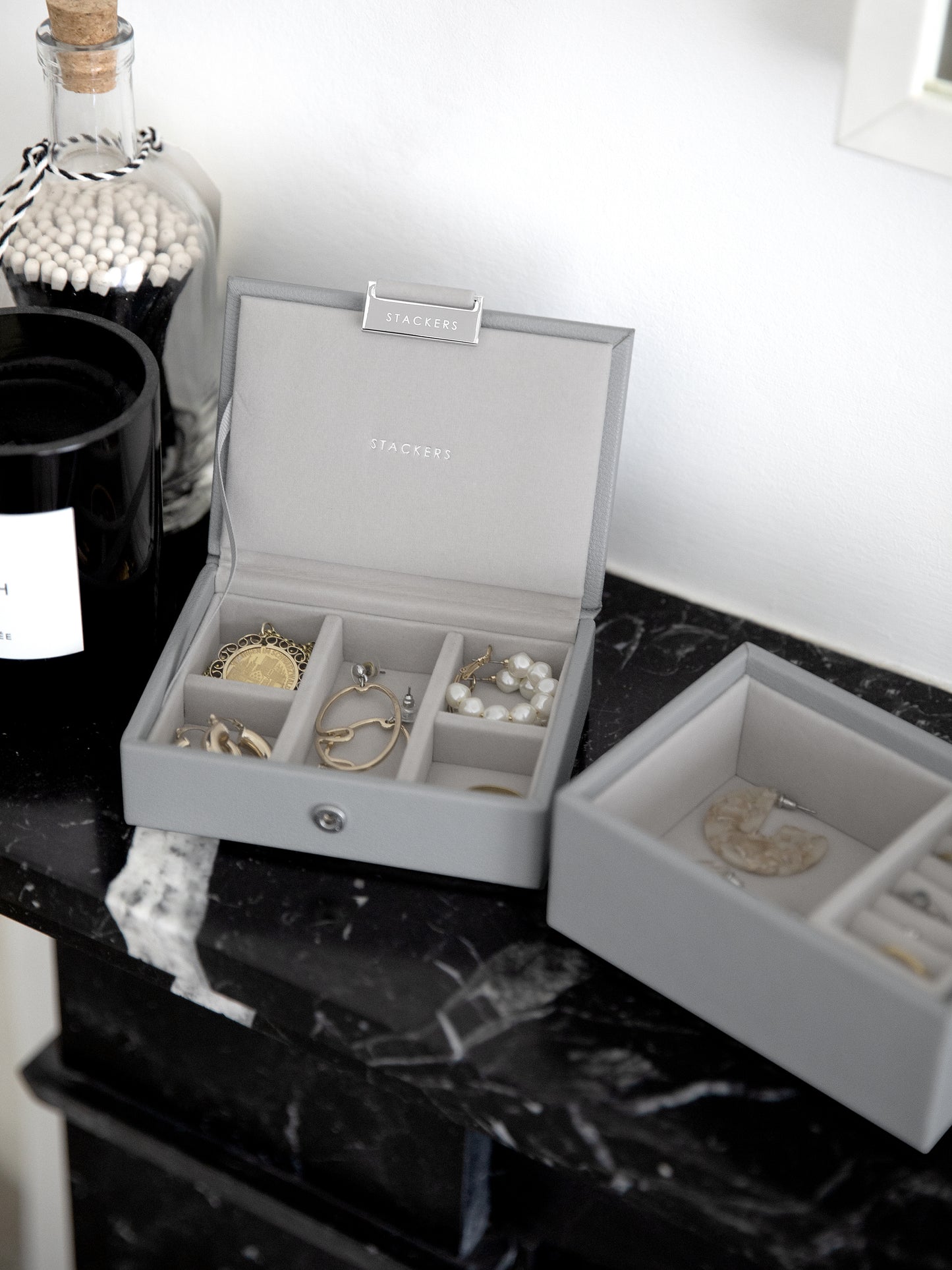 Micro Jewellery Box Pebble Grey