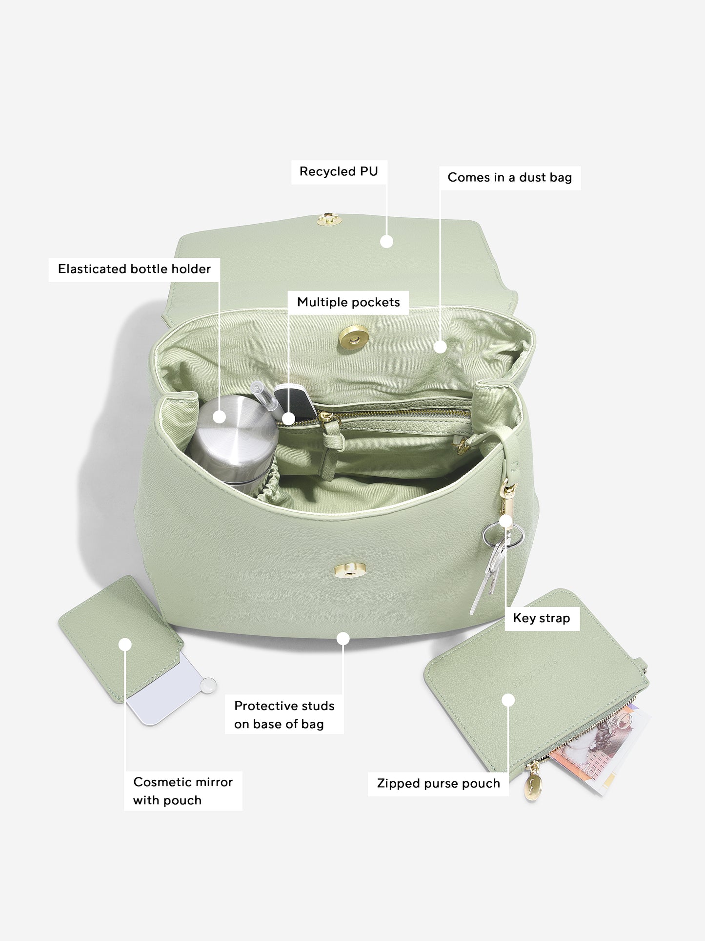 Small Backpack Sage Green