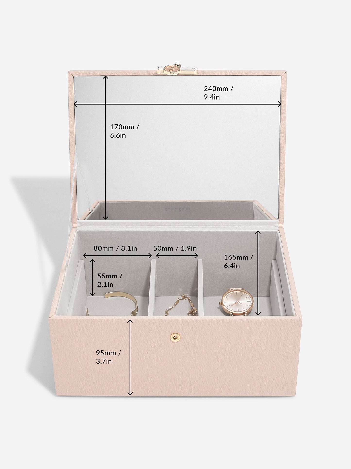 Luxury Blush Classic Jewellery Box