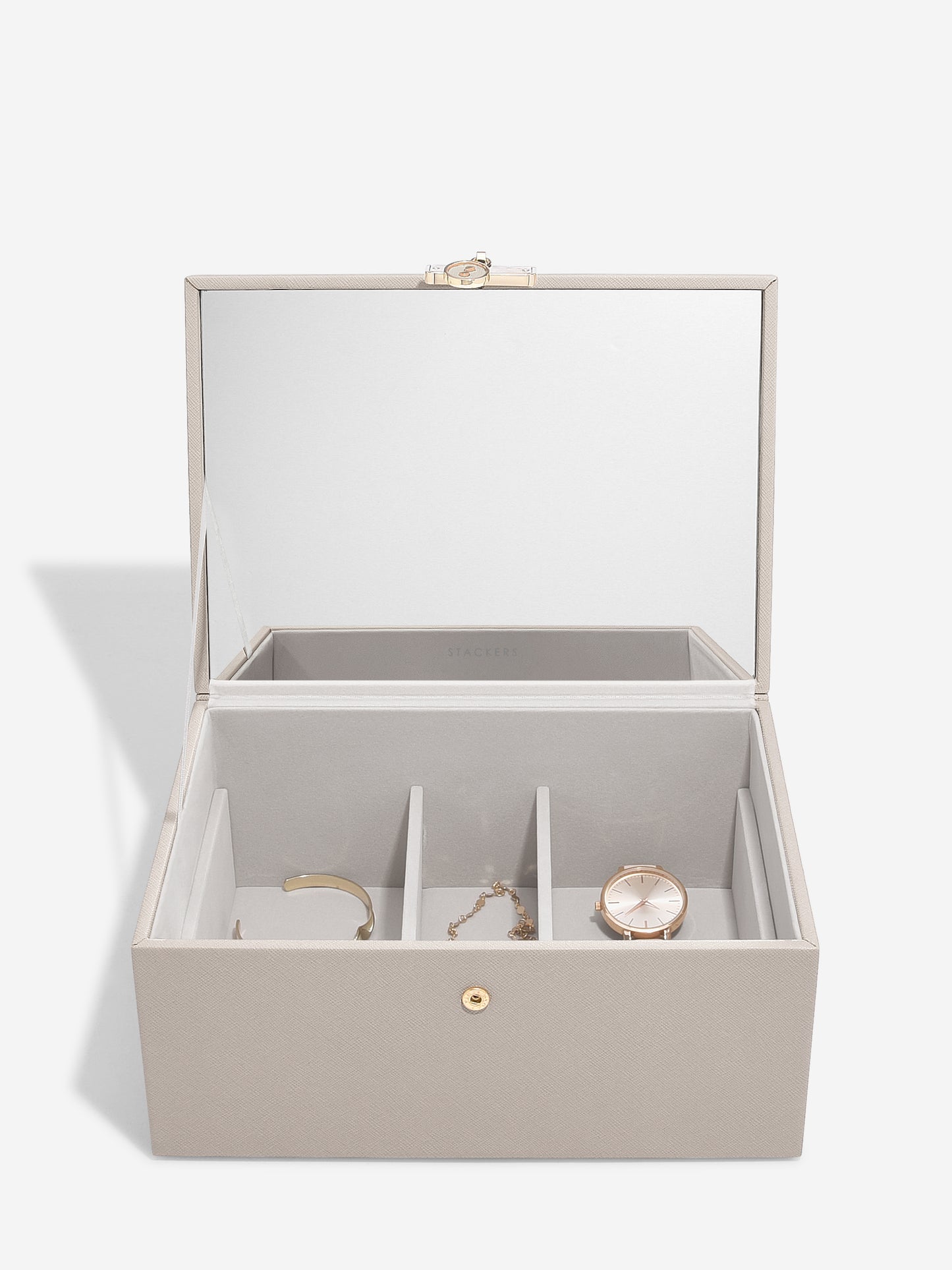 Luxury Taupe Classic Jewellery Box
