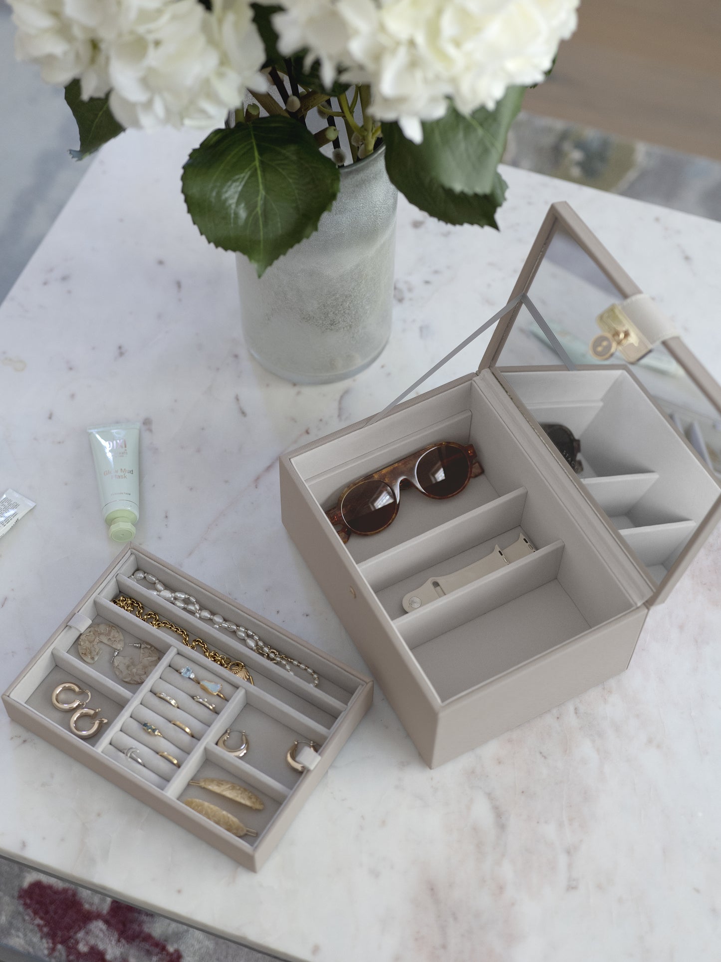 Luxury Taupe Classic Jewellery Box