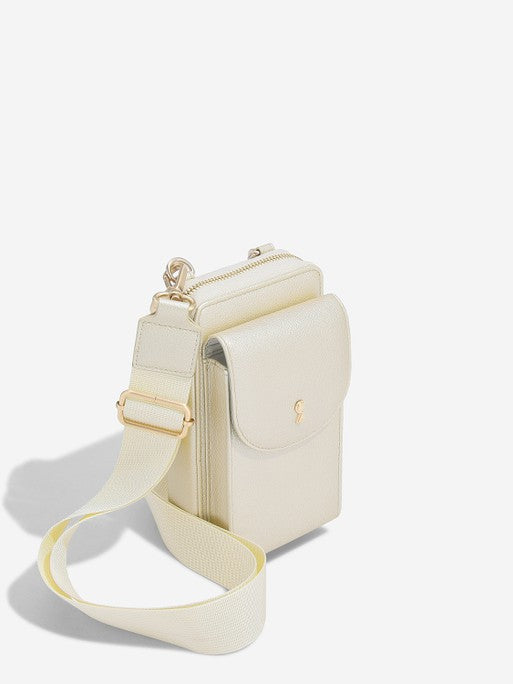 Mini Crossbody Bag Metallic Pearl