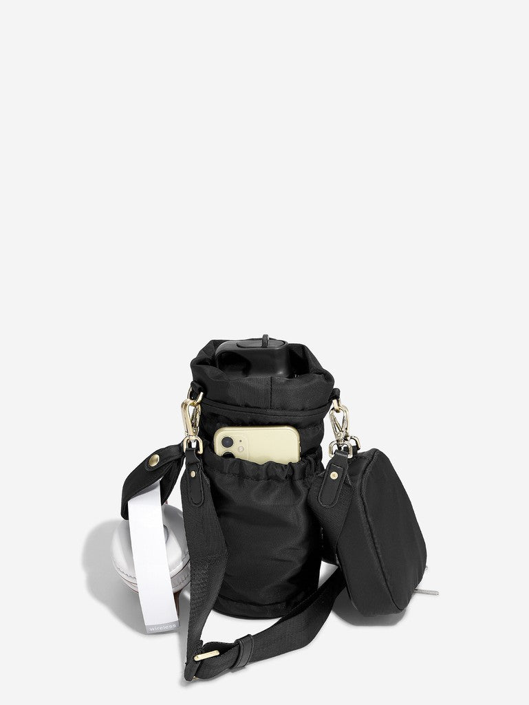 Recycled Nylon Bottle Bag Black
