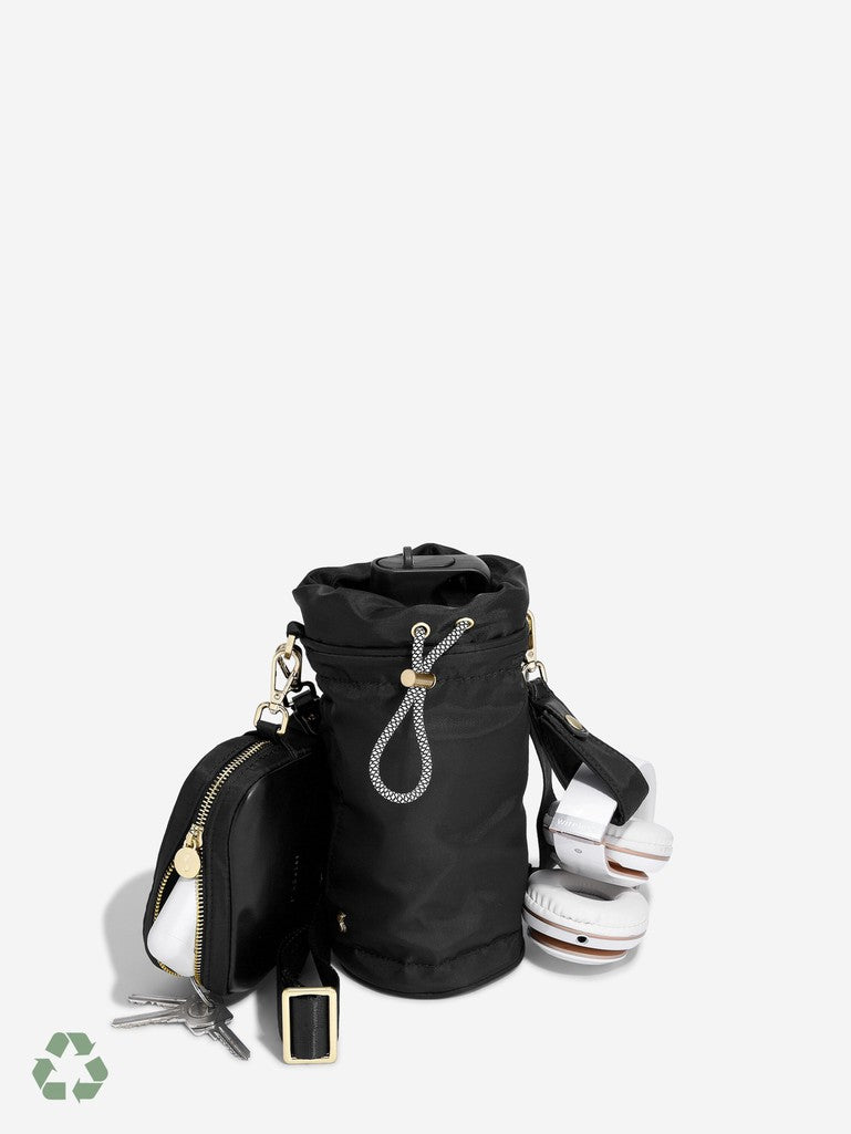 Recycled Nylon Bottle Bag Black