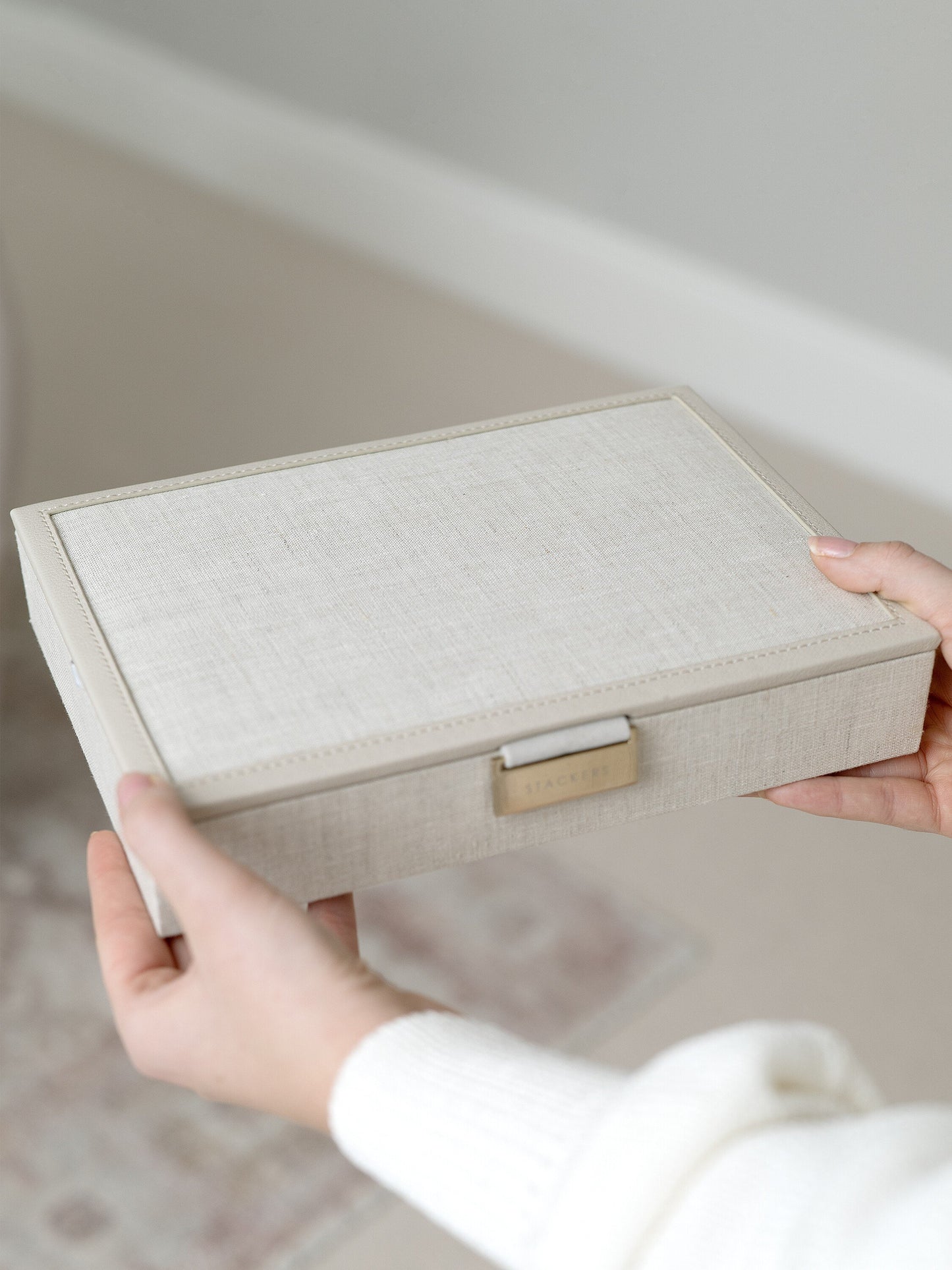 Classic Oatmeal & Linen Lid