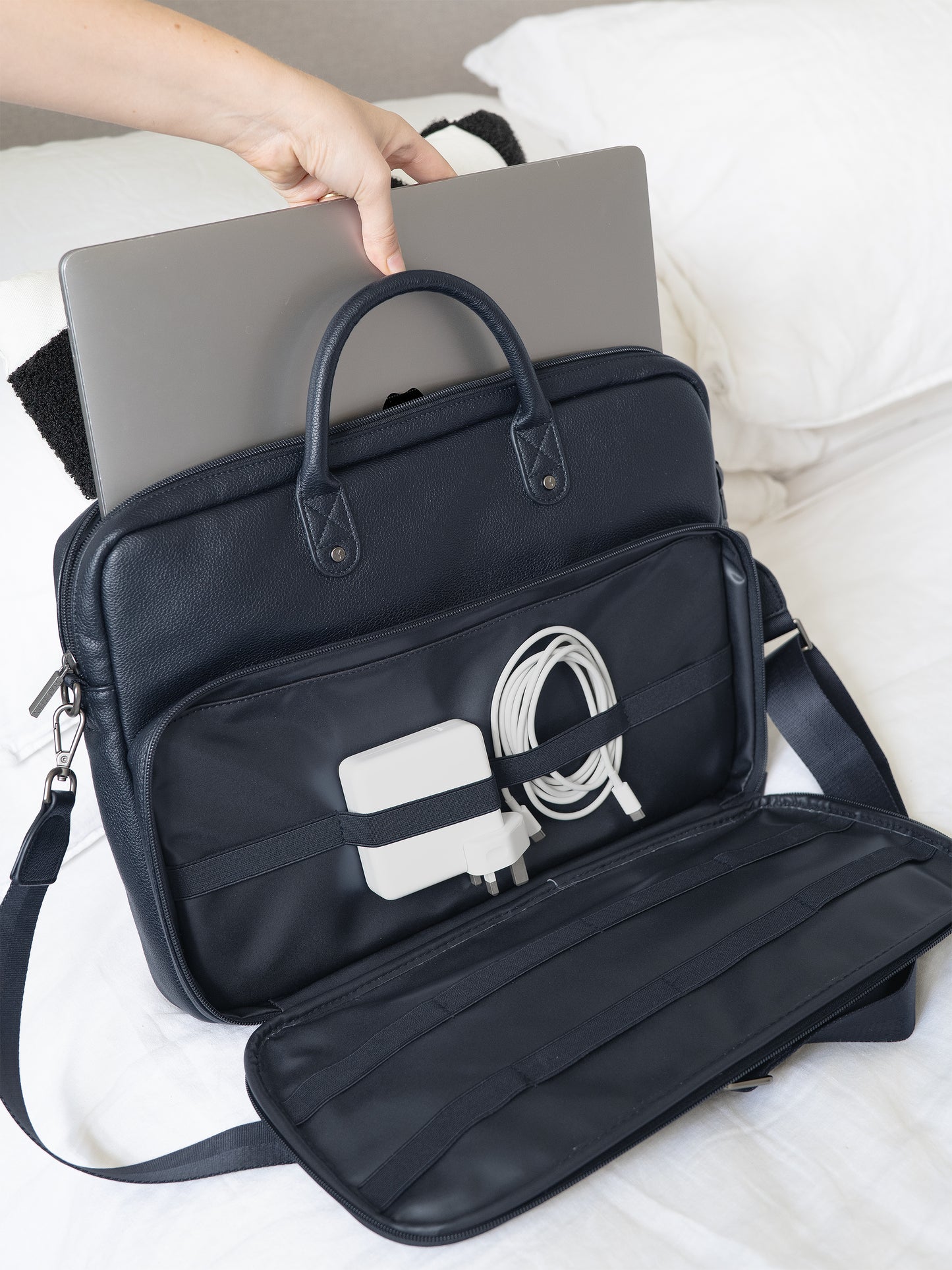 Navy Blue Laptop Bag