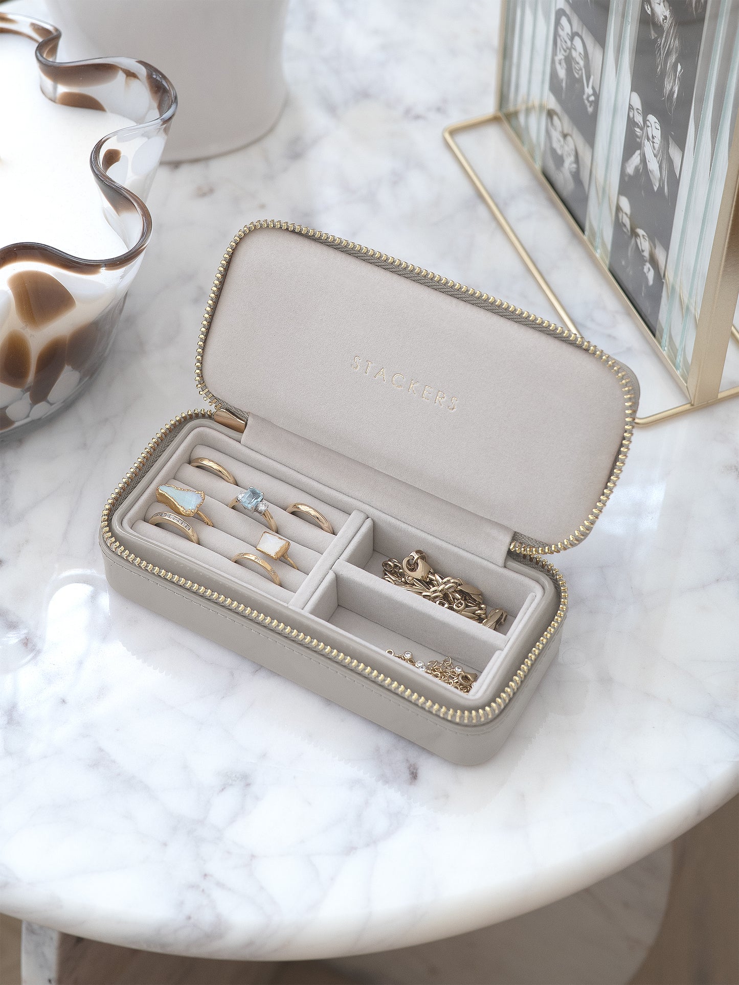 Zipped Travel Jewellery Box Patent Putty