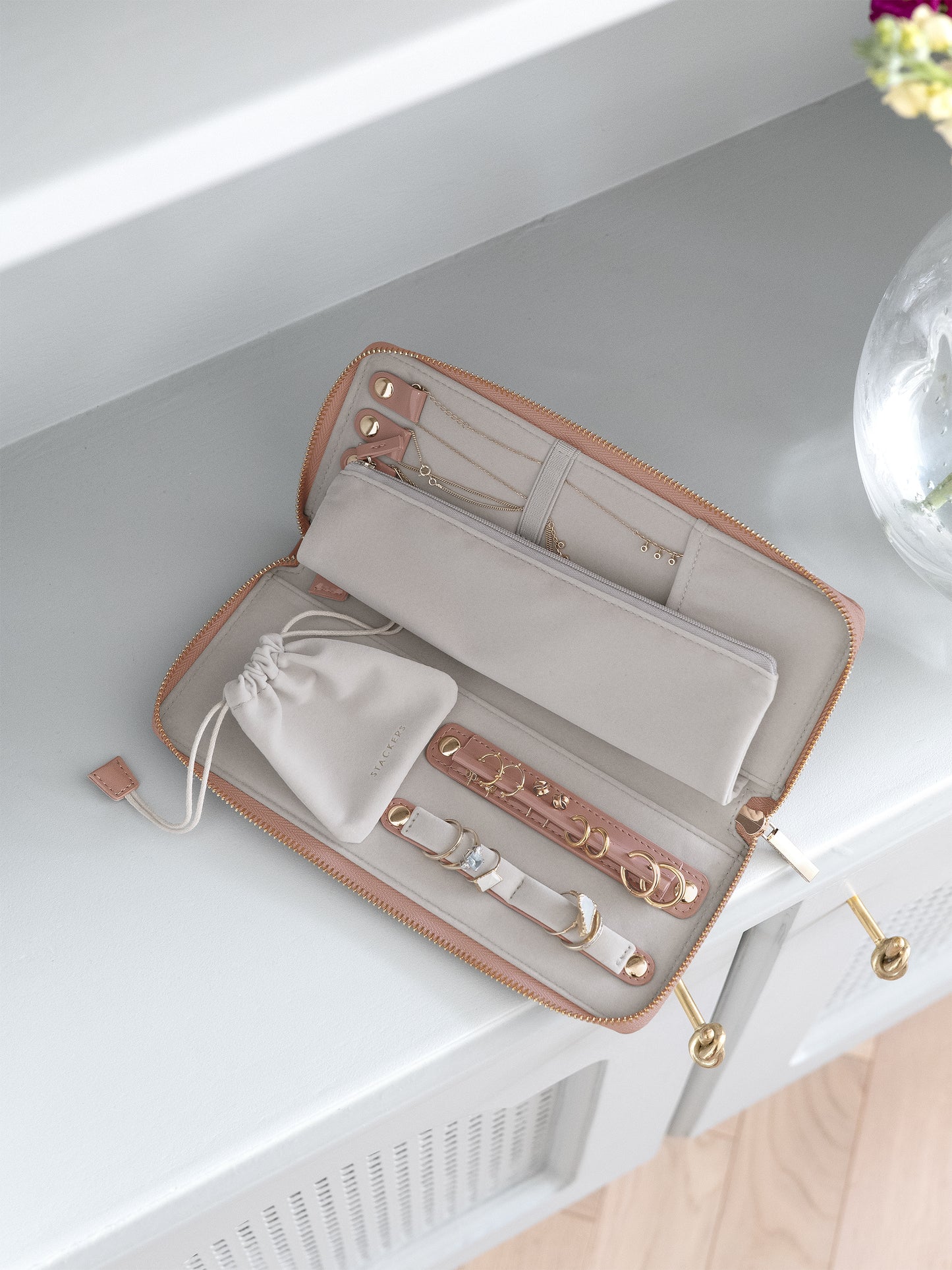 Jewellery Roll Patent Copper Rose