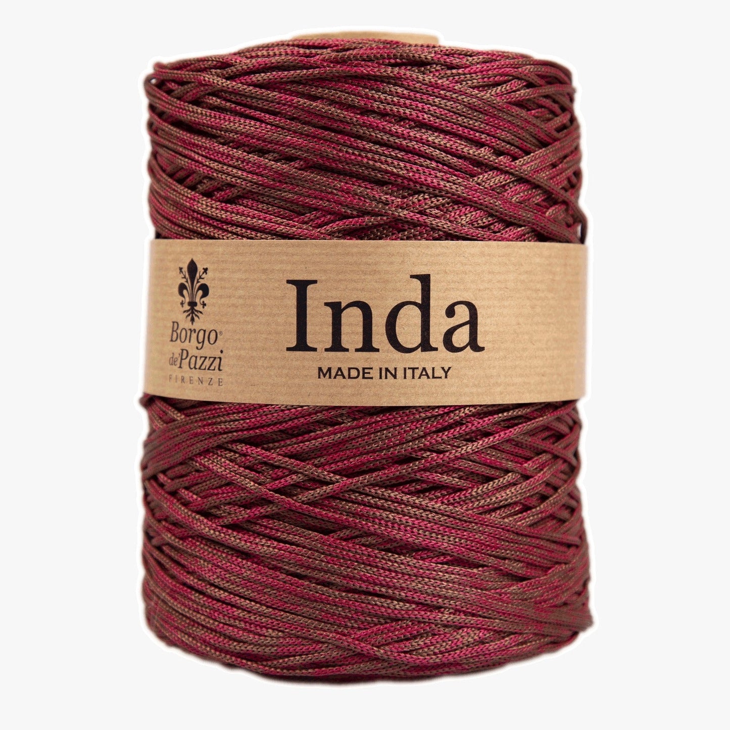 INDA Bag yarn 500g Wine Melange 27