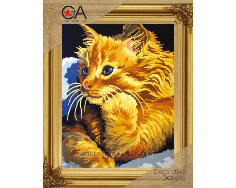 Maltese Tapestry Kit Ginger Cat 22x30cm
