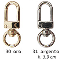 Carabiner Gold 13x39mm