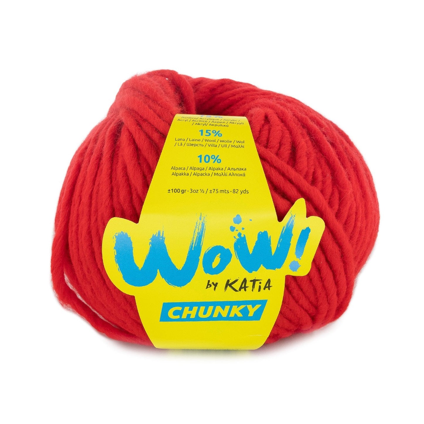 Wow Chunky Yarn 100G Col 71 Red