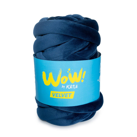 Wow Velvet Yarn 600G Col 505 Dark Blue