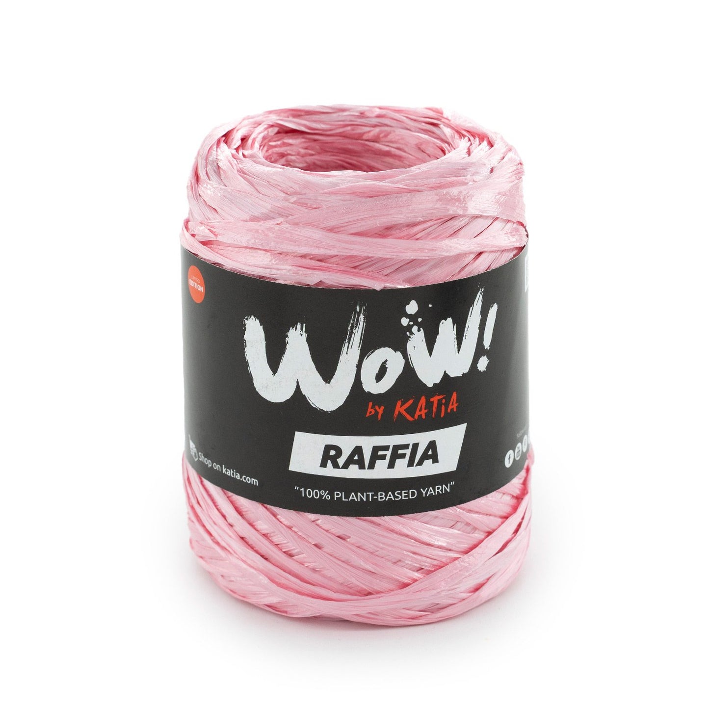WOW! Raffia Yarn 50G Col 65 Rose