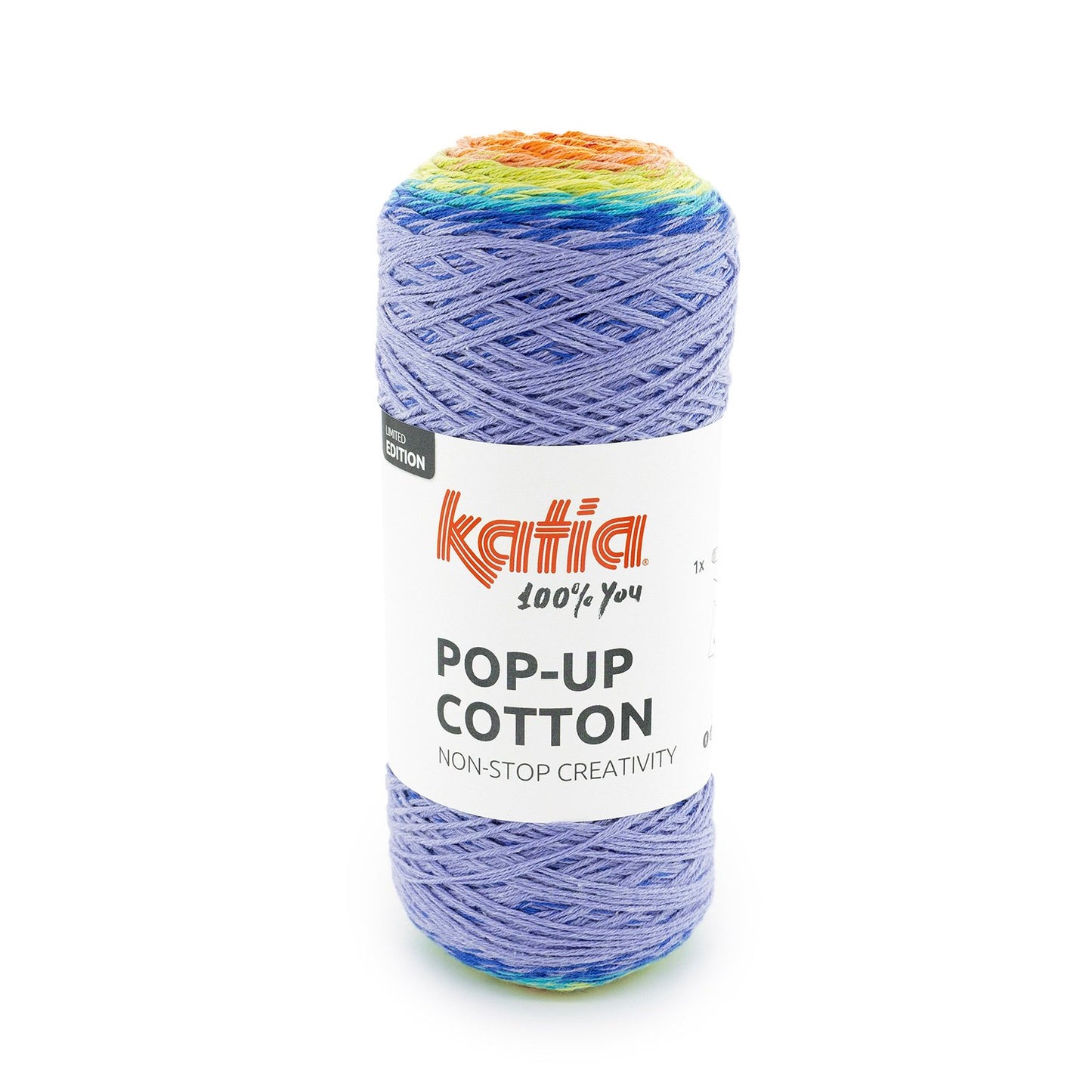 Popup Cotton Yarn 200G Col 303 Blue Red Orange Yellow