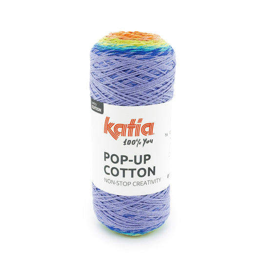 Popup Cotton Yarn 200G Col 303 Blue Red Orange Yellow
